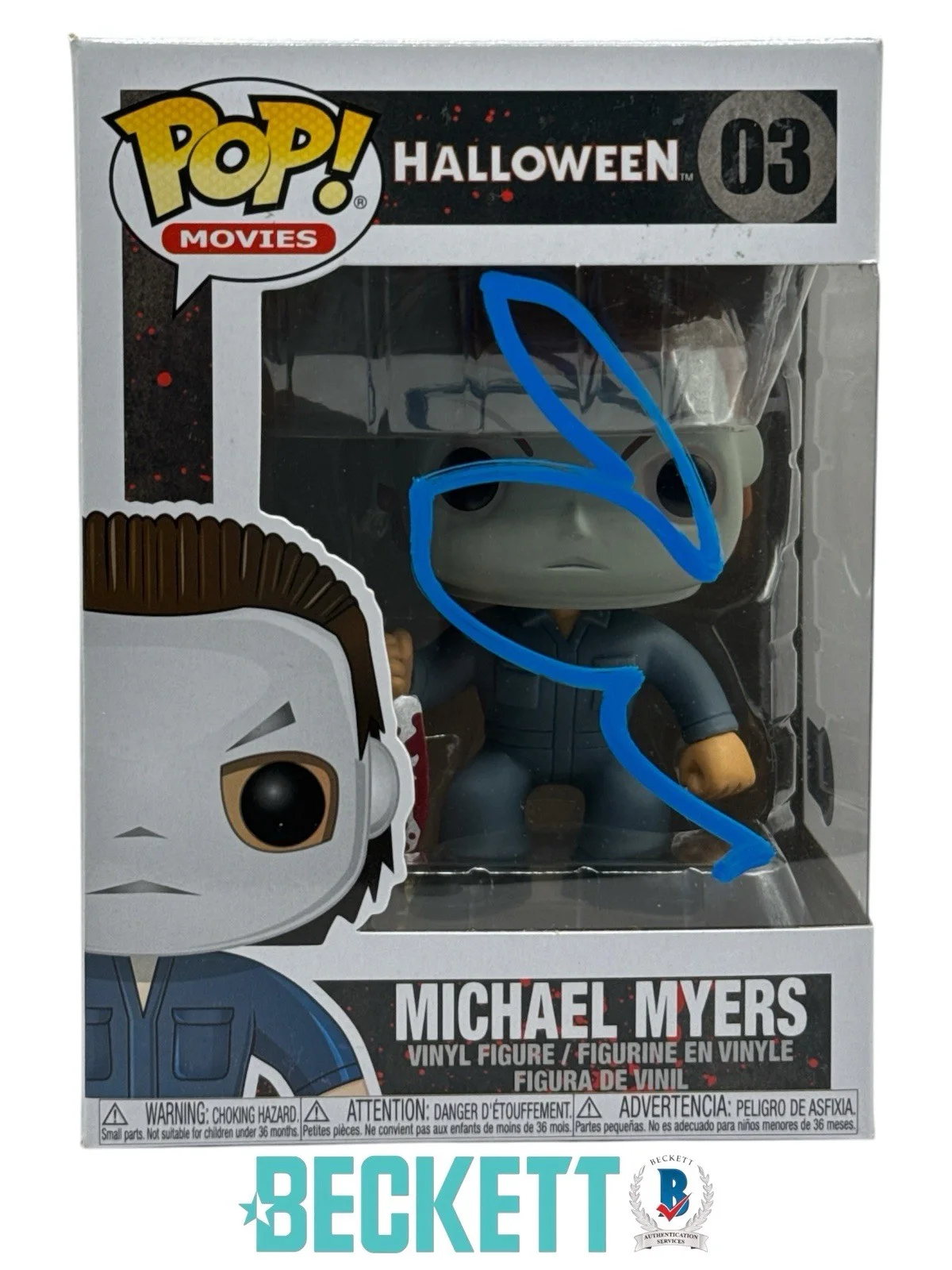 Jamie Lee Curtis — Jamie Lee Curtis Autograph Signed Halloween Michael Myers Funko Pop Beckett COA