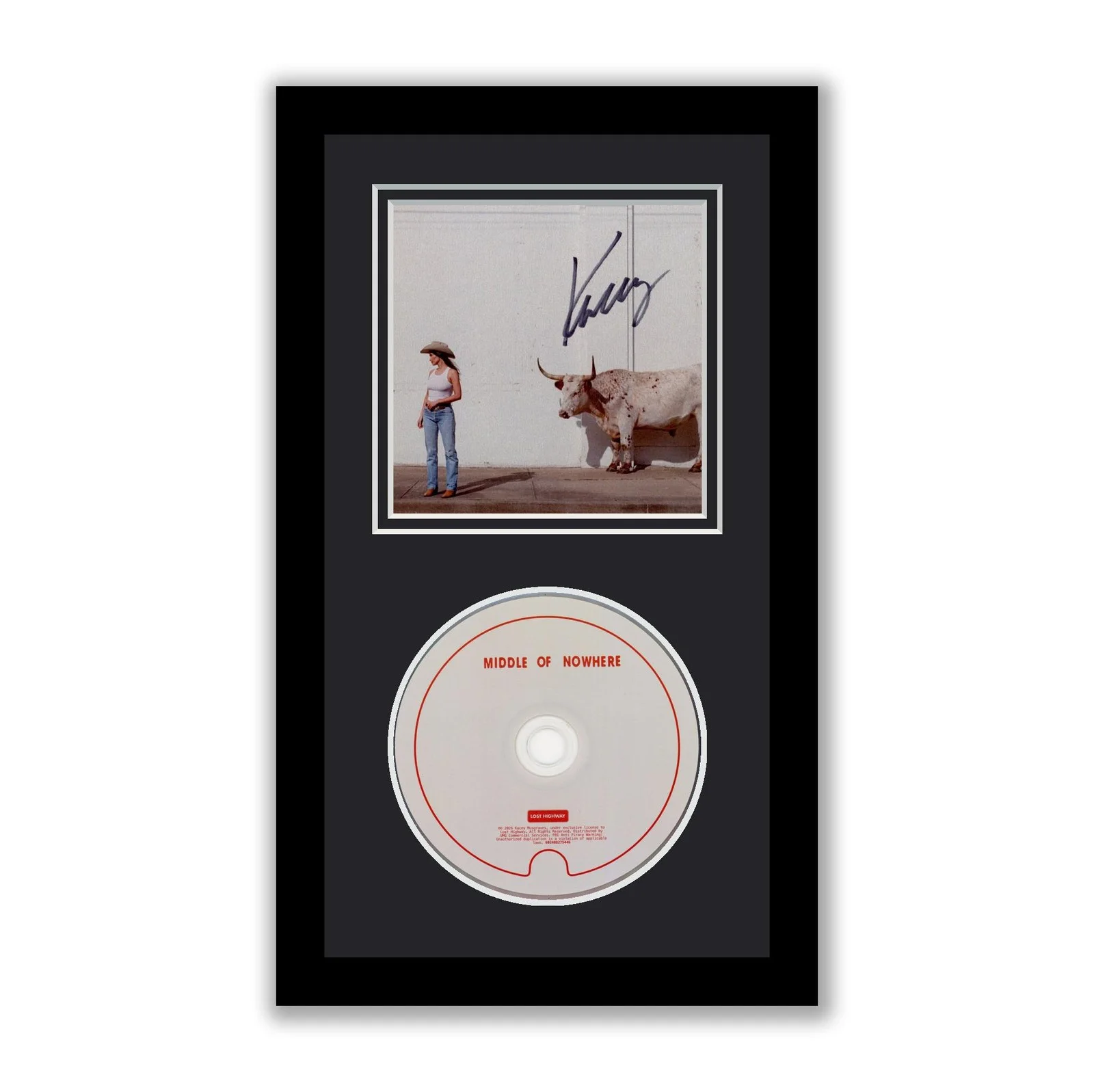 Kacey Musgraves — Kacey Musgraves Autographed Signed Framed CD Middle of Nowhere ACOA