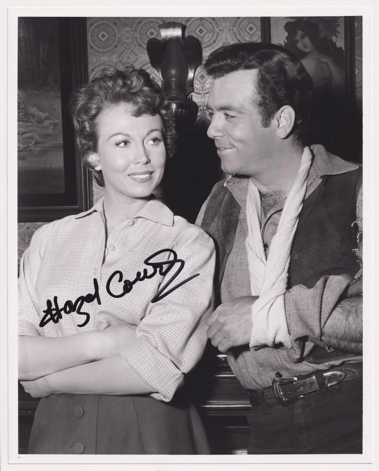 Hazel Court Signed Photo Film Scene Still Classic British Actress Autograph, изображение 2