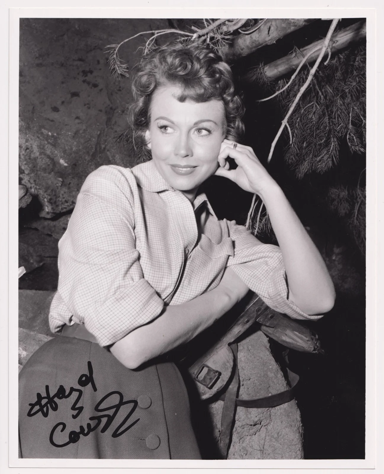 Hazel Court Signed Photo Classic British Film Actress Autograph 10" x 8", изображение 2