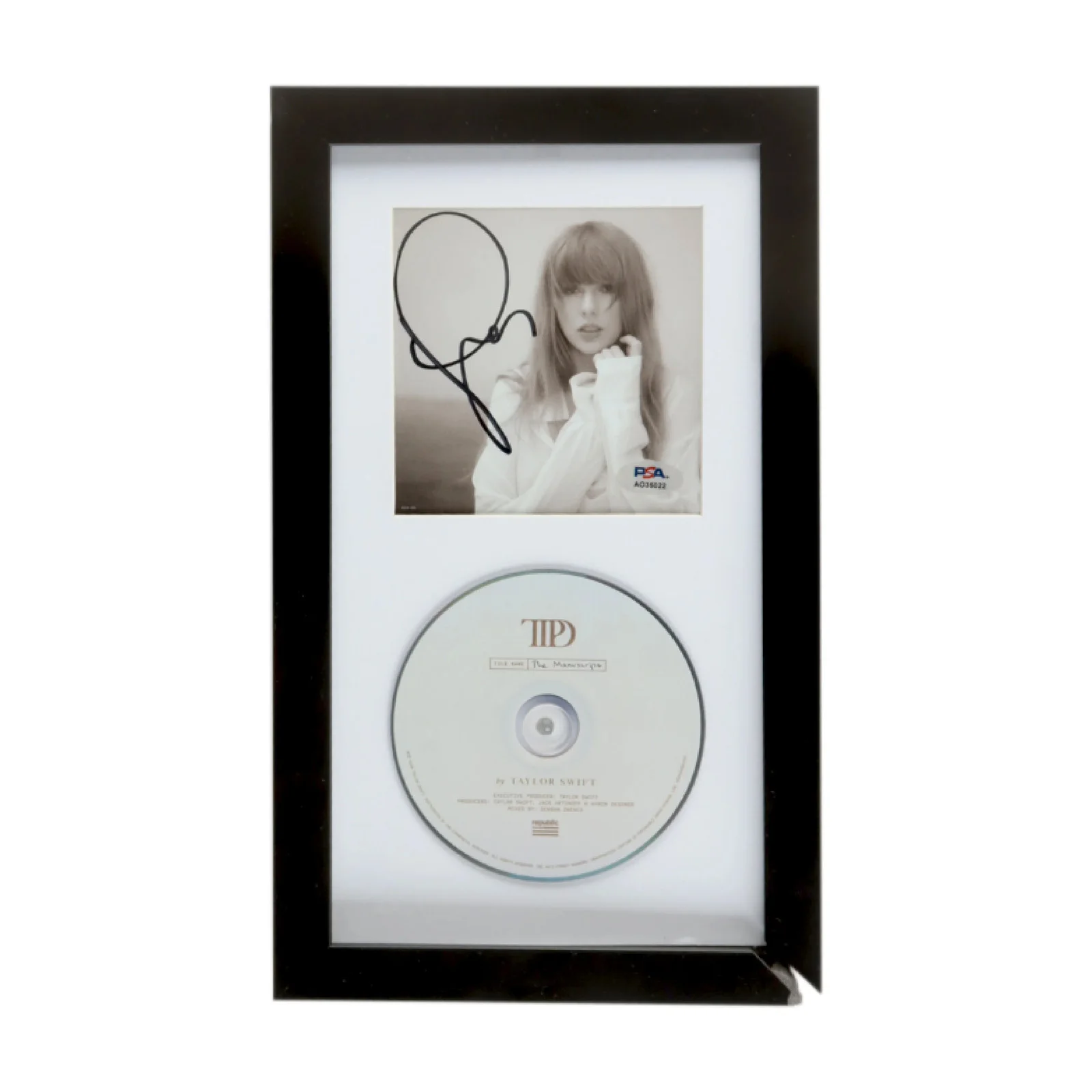 Taylor Swift Signed Custom Framed "The Tortured Poets Department" CD Album Inser, изображение 3