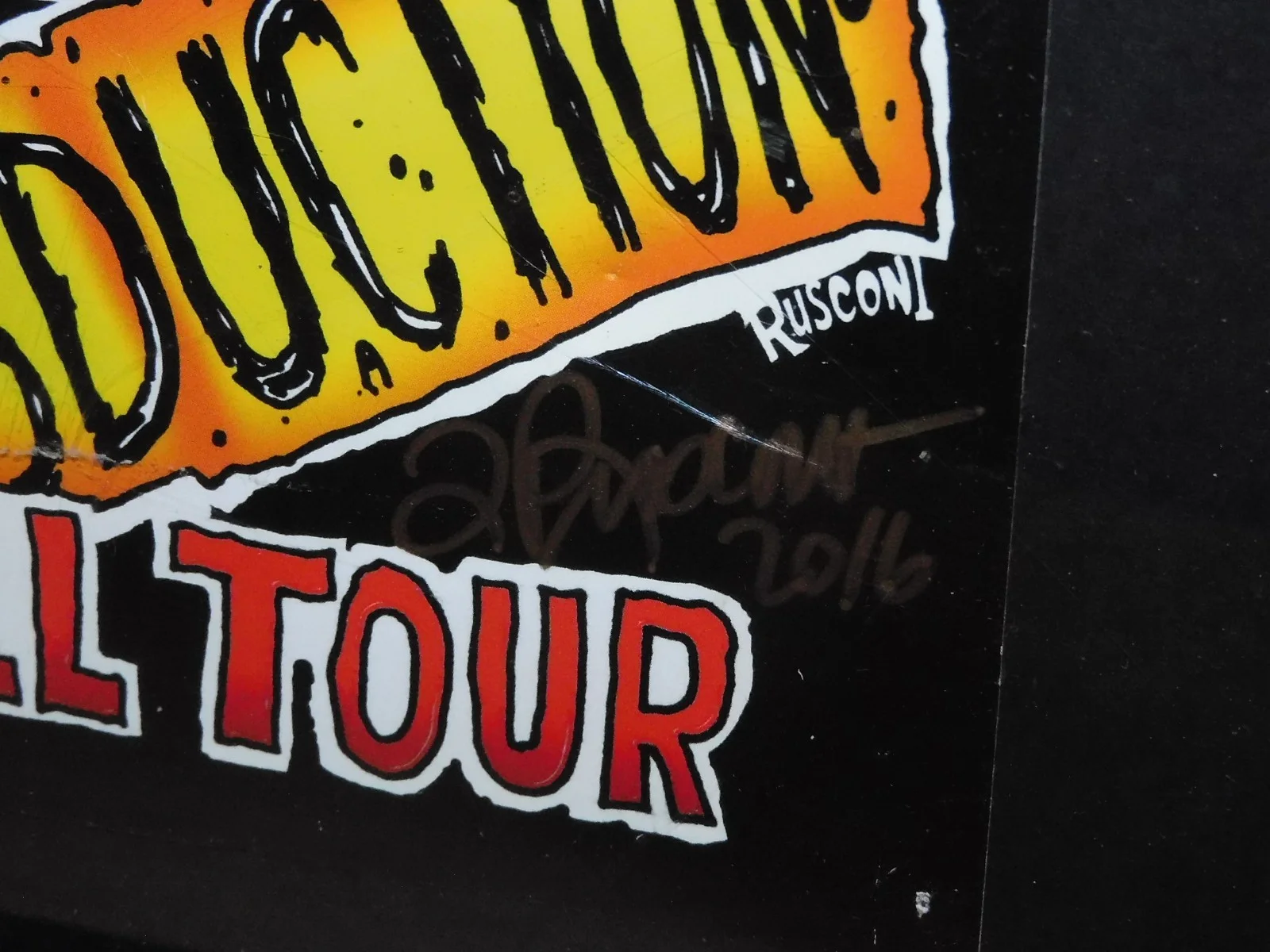 The Murder Junkies Farewell Tour Appetite for Abduction 2016 Poster Signed 17x13, image 3