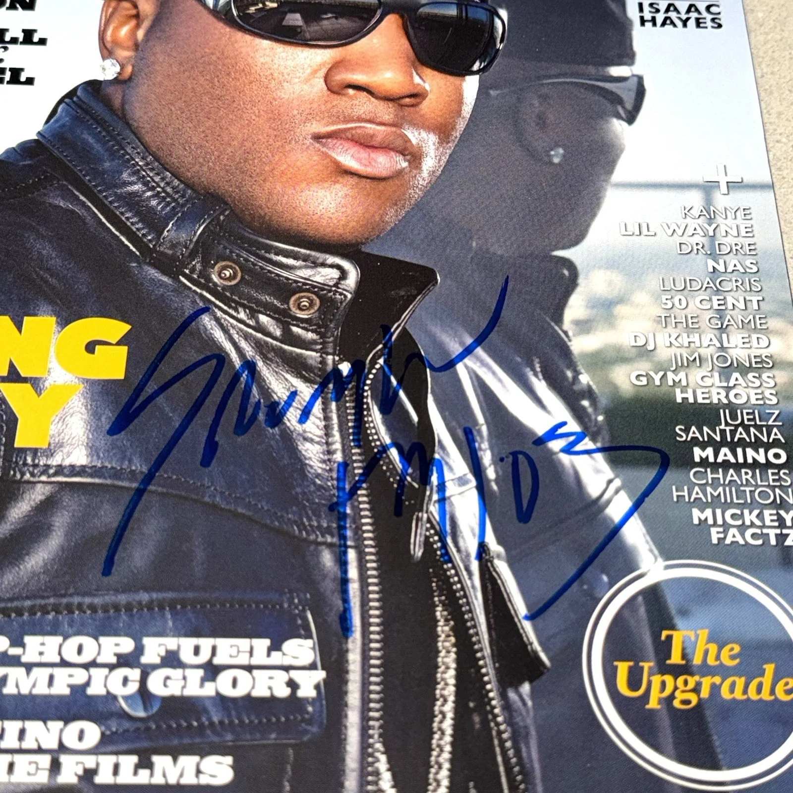 YOUNG JEEZY RAPPER signed autographed THE SOURCE MAGAZINE BECKETT BAS COA, image 2