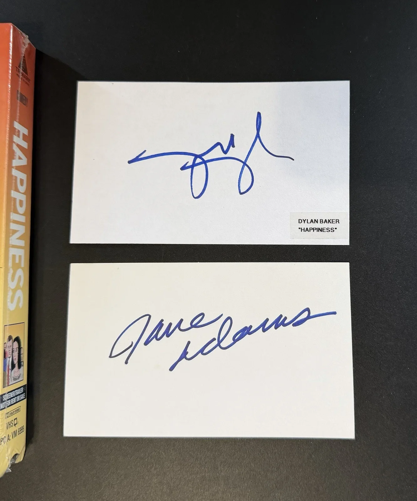Todd Solondz “Happiness” SEALED Promo VHS + Jane Adams & Dylan Baker Autographs, image 3