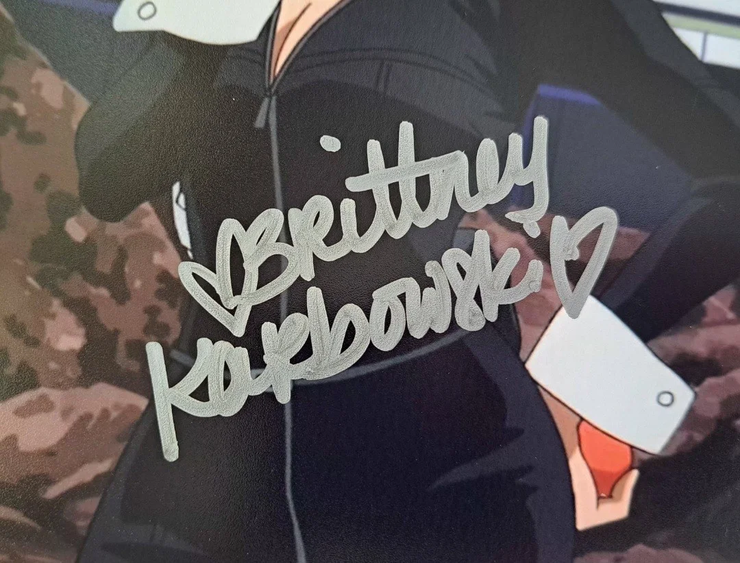 BRITTNEY KARBOWSKI Camie Utsushimi Signed My Hero Academia 8x10 Photo JSA, изображение 3