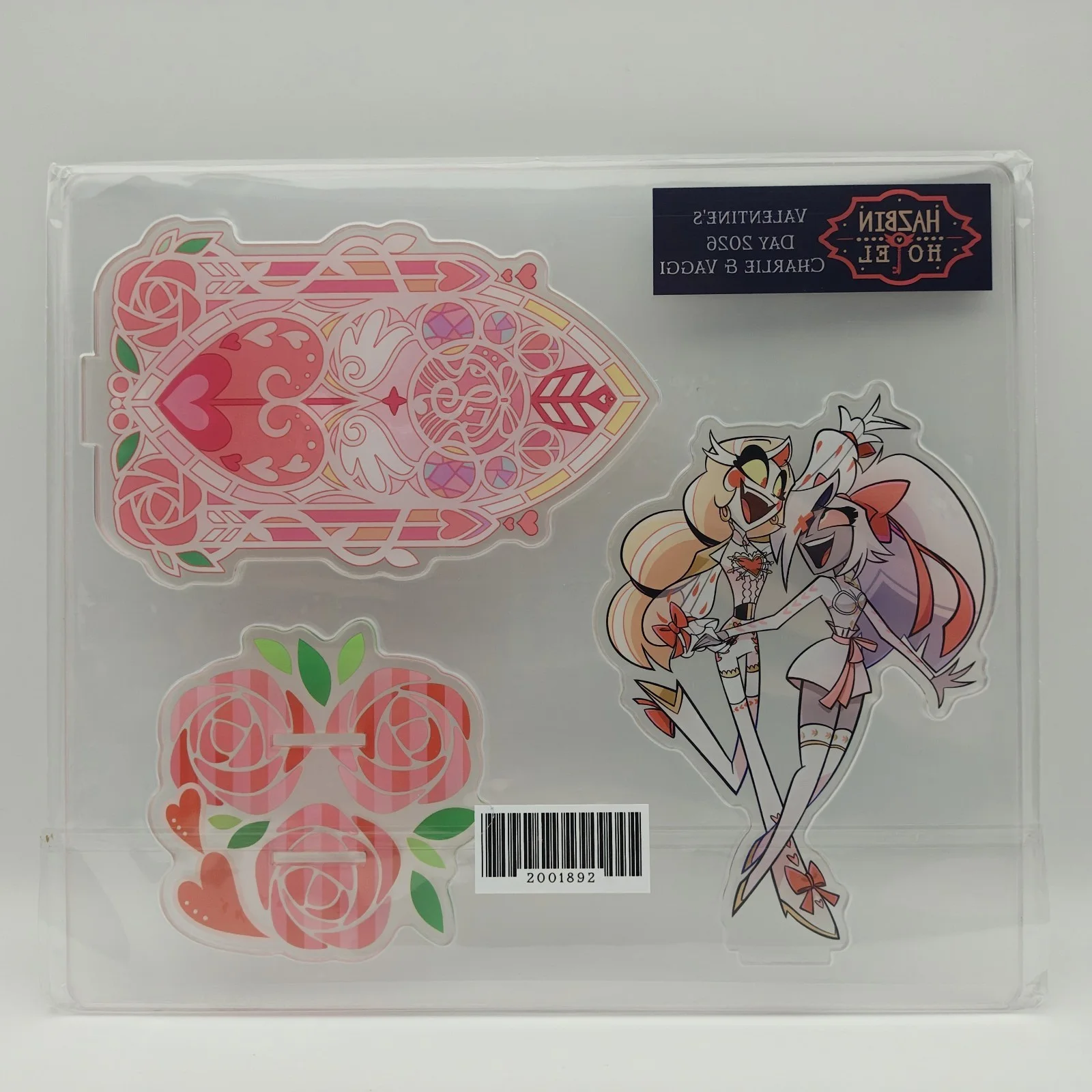 Hazbin Hotel 2026 Valentines Day Charlie & Vaggi Acrylic Standee, image 2