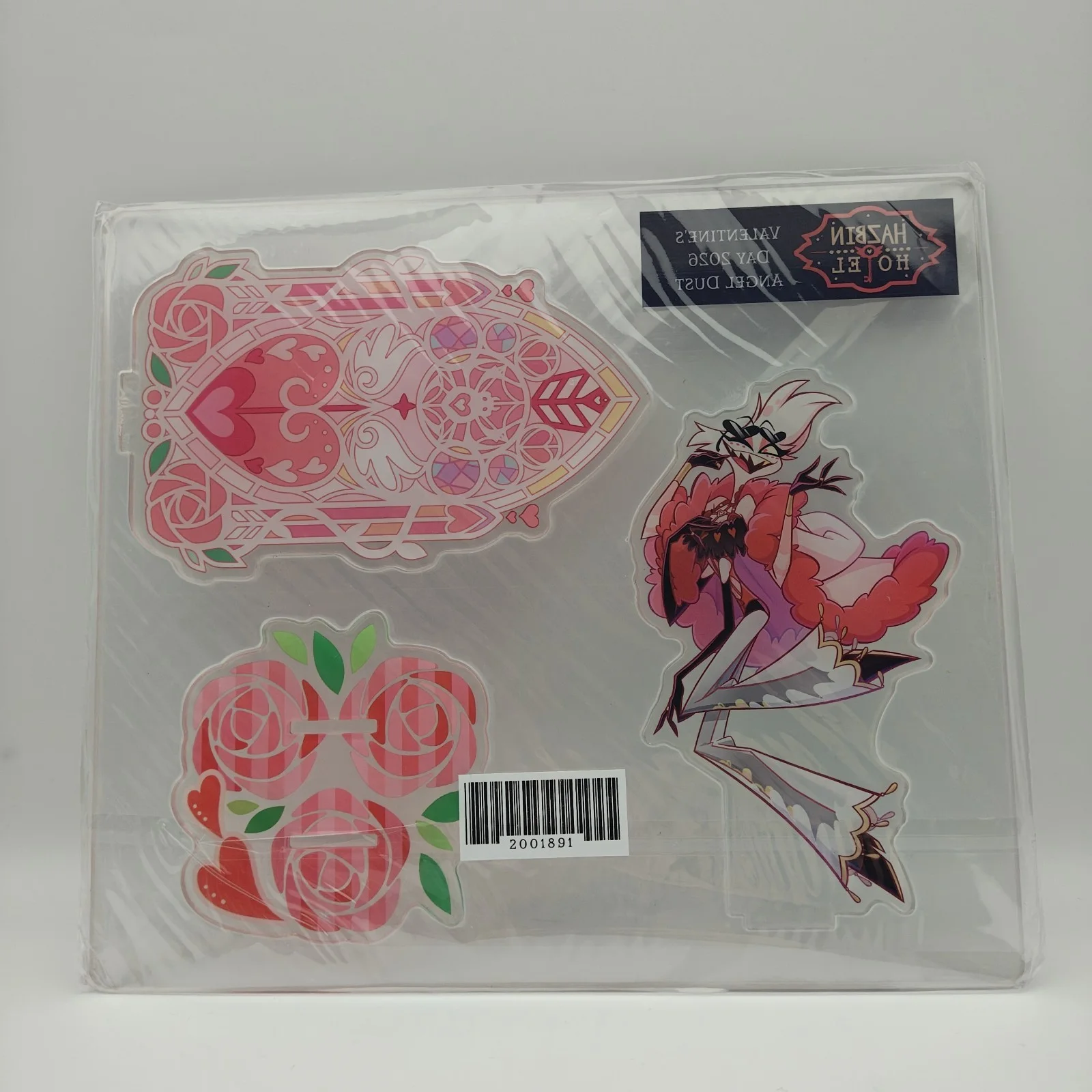 Hazbin Hotel 2026 Valentines Day Angel Dust Acrylic Standee, image 2