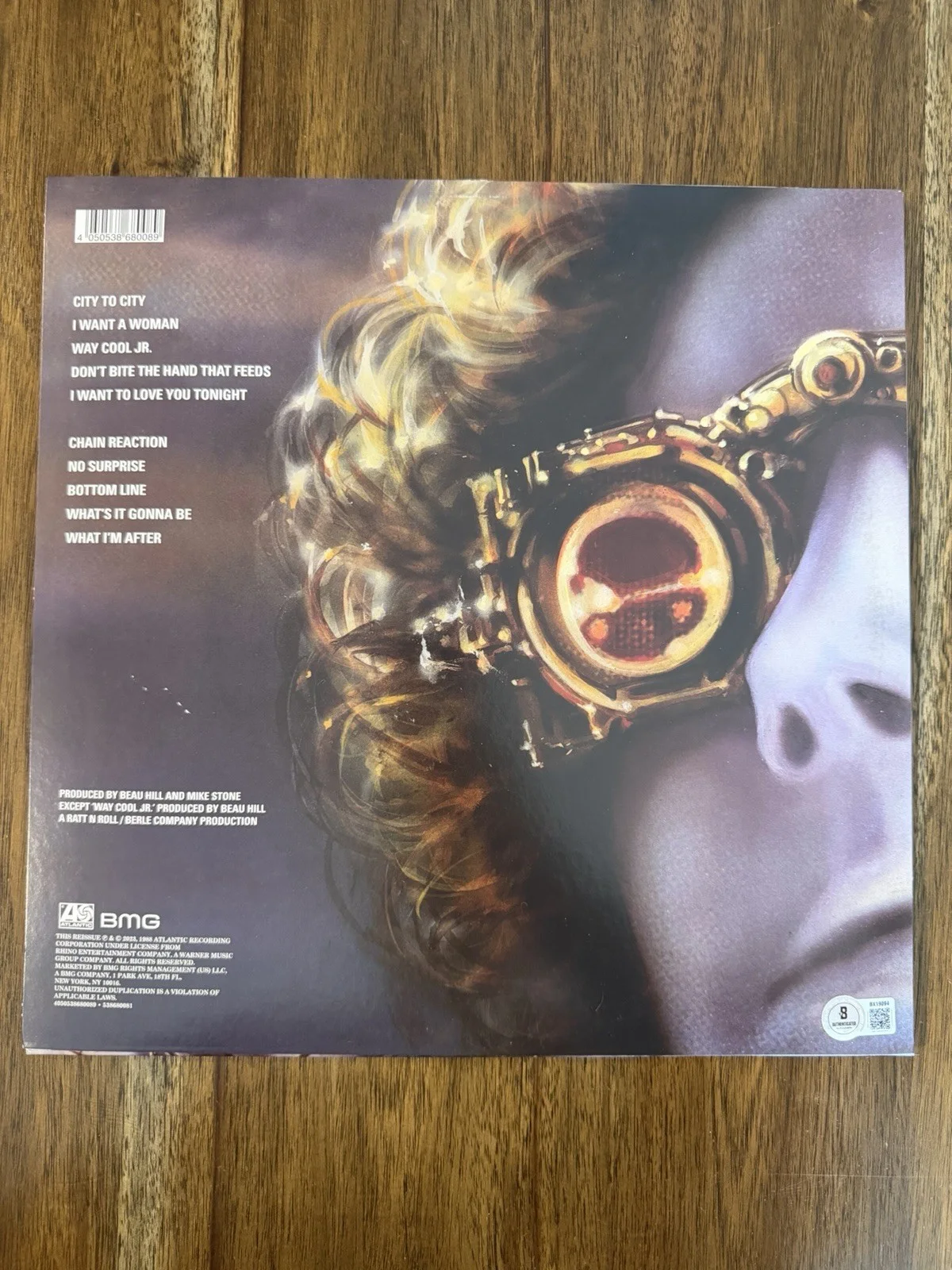 Stephen Pearcy & Warren ‘Ratt’ Signed ‘Reach For The Sky’ Vinyl Album Beckett, изображение 3