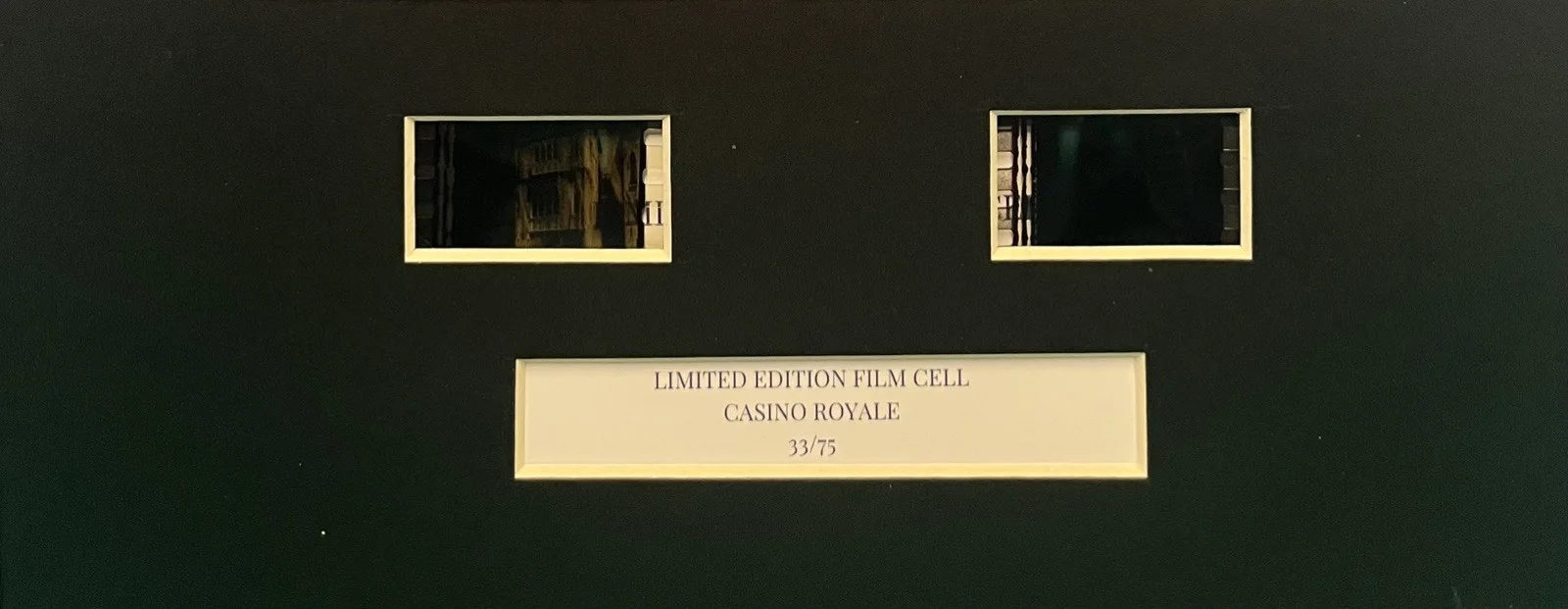 007 JAMES BOND. CASINO ROYALE Omega Seamaster 35mm Film Cell Display, image 2