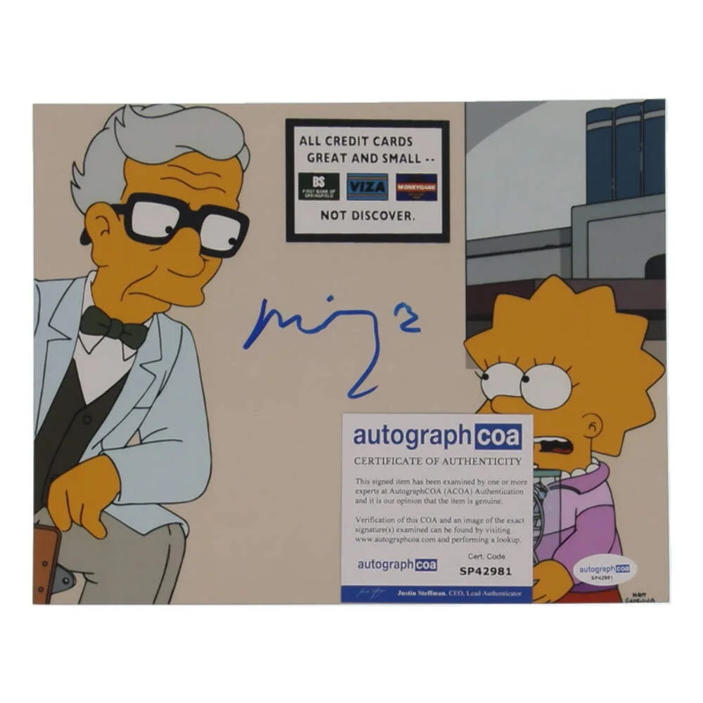 Michael York — Michael York Signed "The Simpsons" 8x10 Photo (ACOA) - Dr. Lionel Budgie, изображение 2