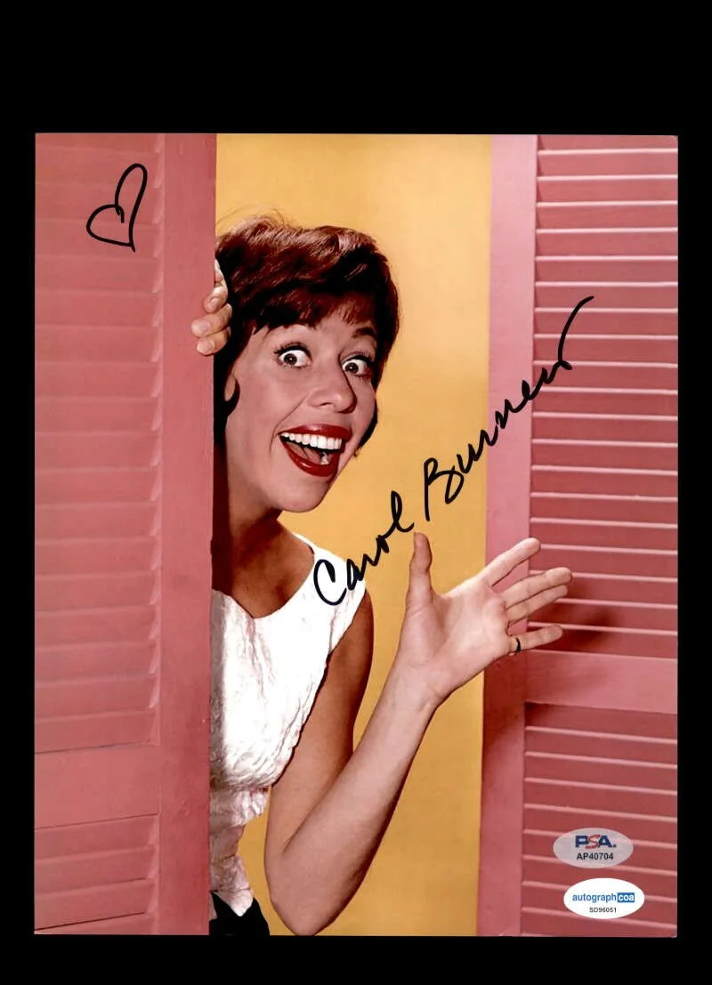 Carol Burnett — Carol Burnett PSA DNA Coa Autograph 8x10 Photo Signed