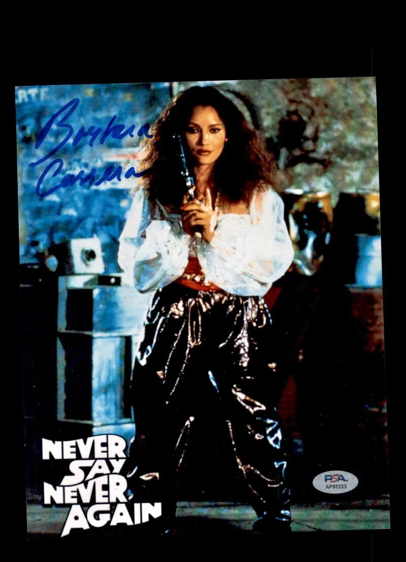 Barbara Carrera — Barbara Carrera PSA DNA Coa Signed 8x10 Photo Autograph Never Say Never Again