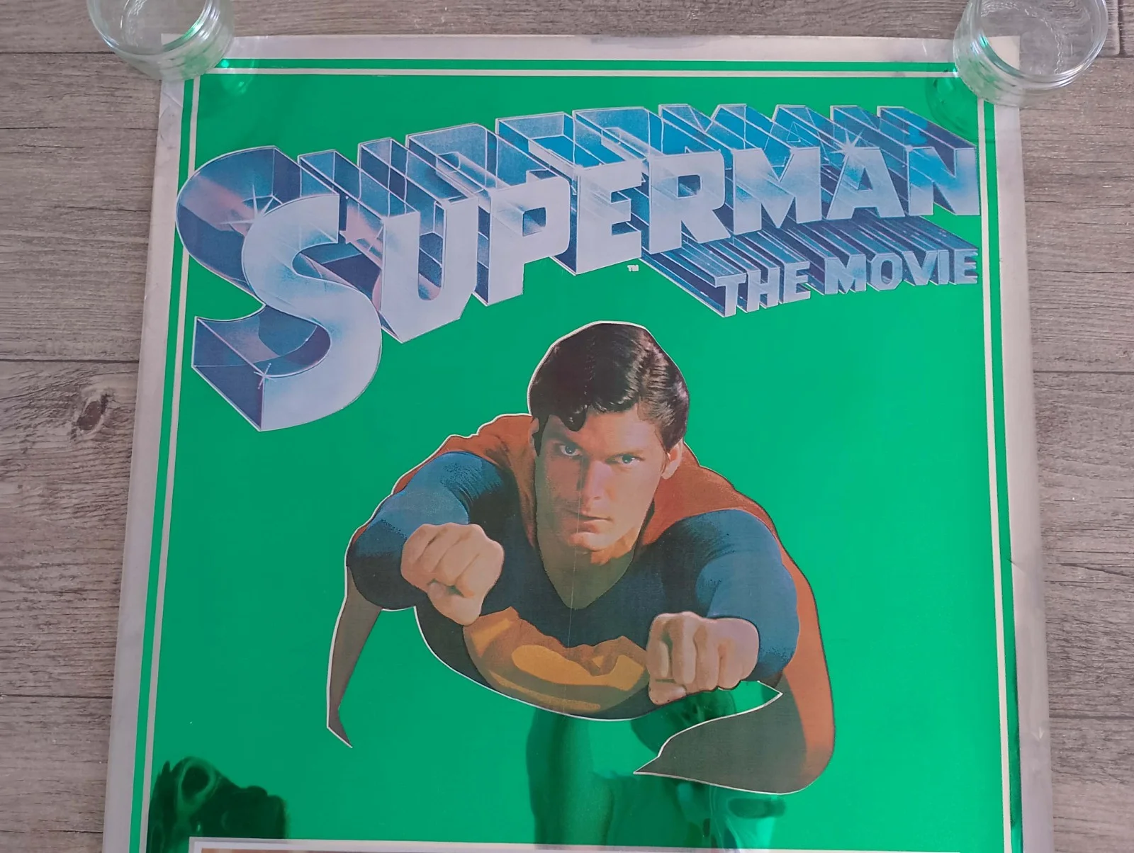 SUPERMAN COMMERCIAL MYLAR POSTER 1978, image 2