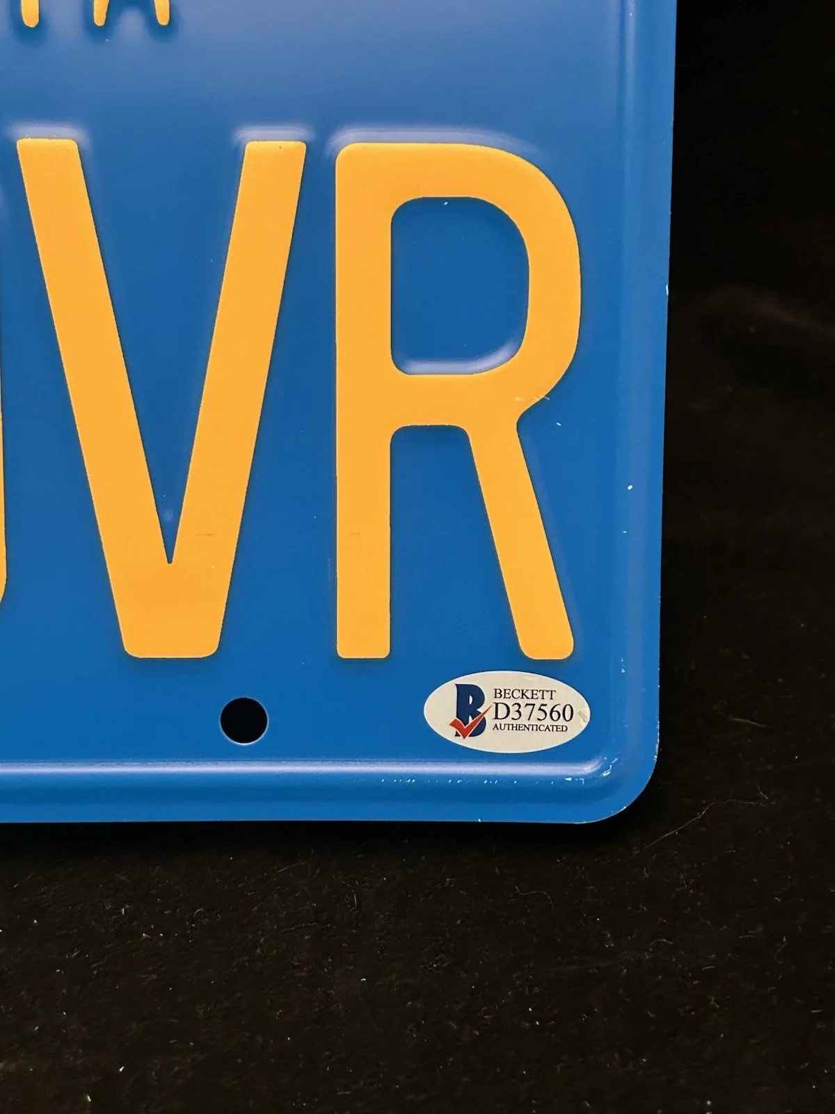 Cheech Marin, Tommy Chong — Cheech Marin & Tommy Chong Signed MUF DVR License Plate Autograph Beckett COA, изображение 3