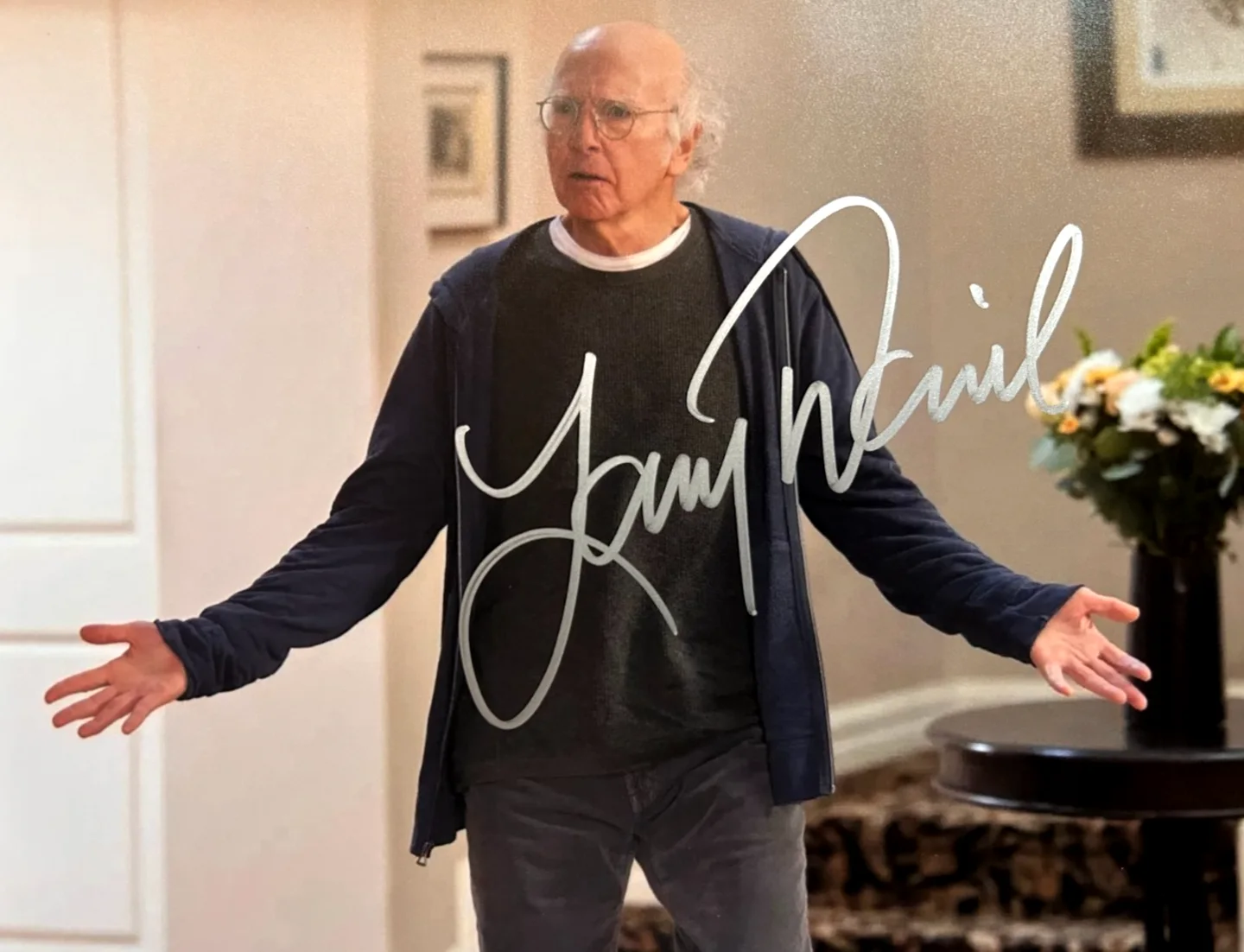 Larry David — LARRY DAVID Signed 8x10" CURB YOUR ENTHUSIASM Authentic Original Autograph w/COA, image 3