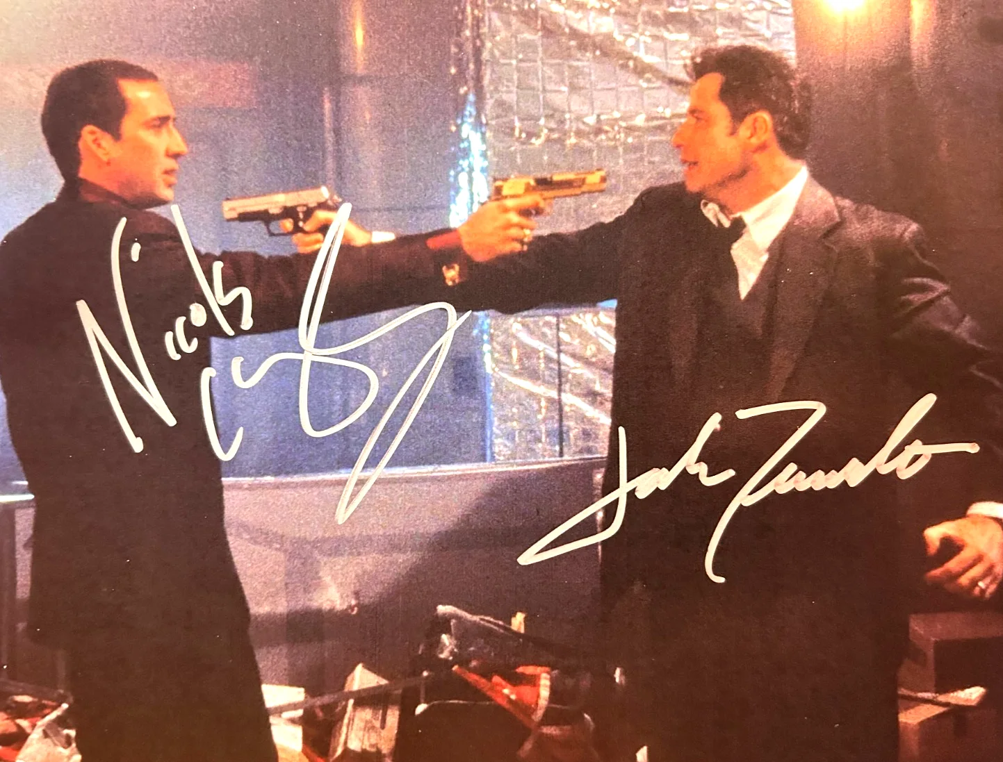 Nicolas Cage, John Travolta — FACE OFF: Signed 8x10" (Travolta, Cage) Original Authentic Autographs w/COA, image 5