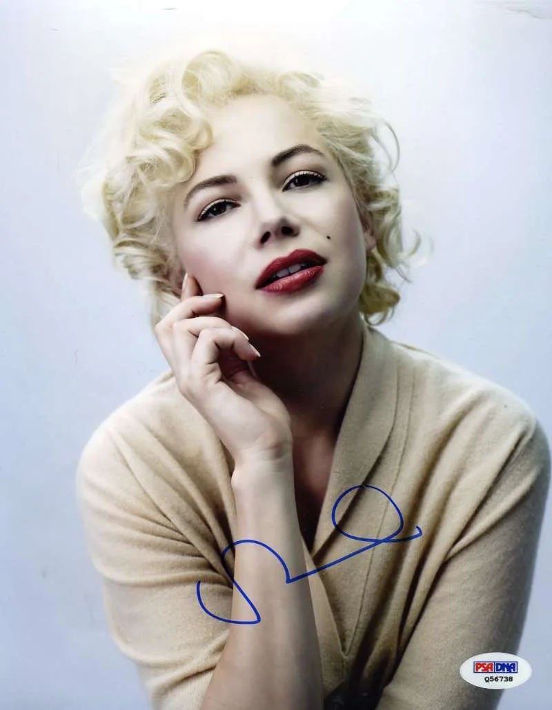 MICHELLE WILLIAMS — Michelle Williams Psa Dna Coa Hand Signed 8x10 Photo Autograph Authentic
