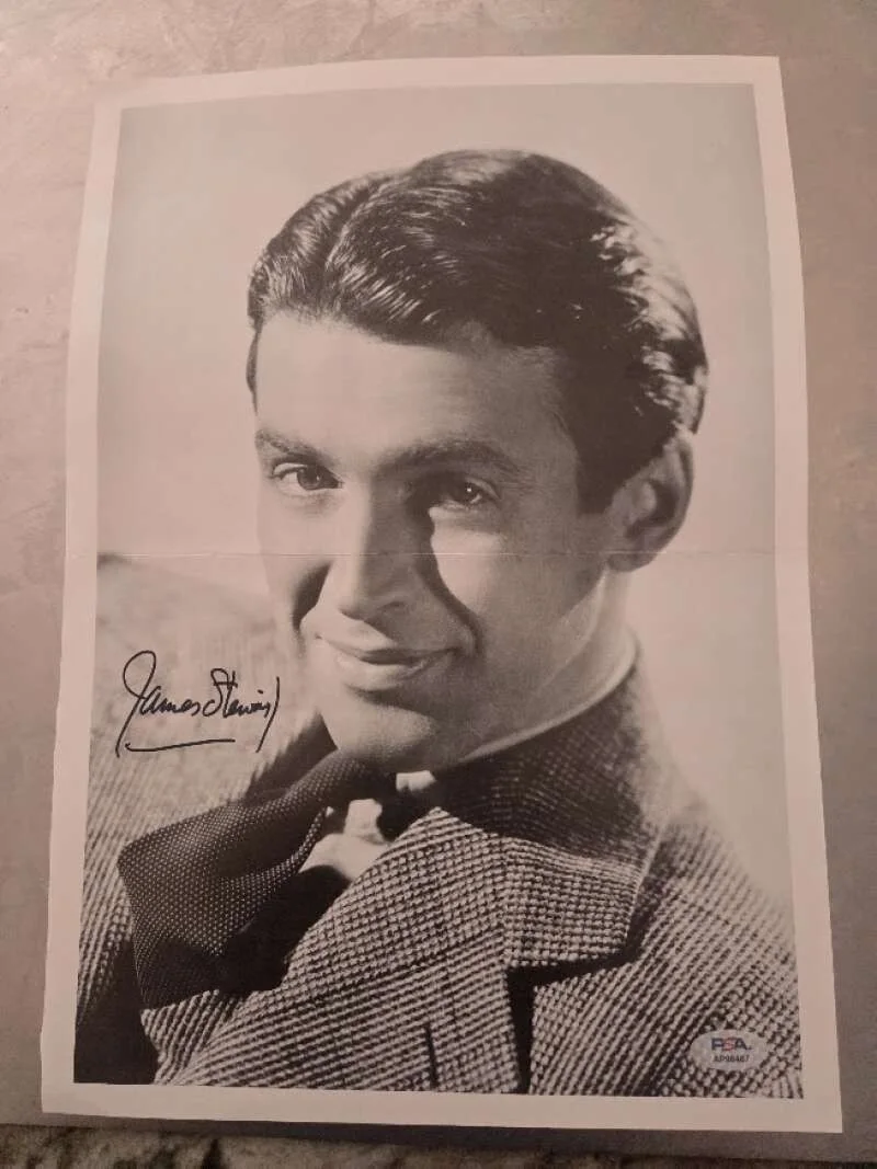 James Stewart — James Stewart PSA DNA Coa Signed 10x15 Photo Autograph