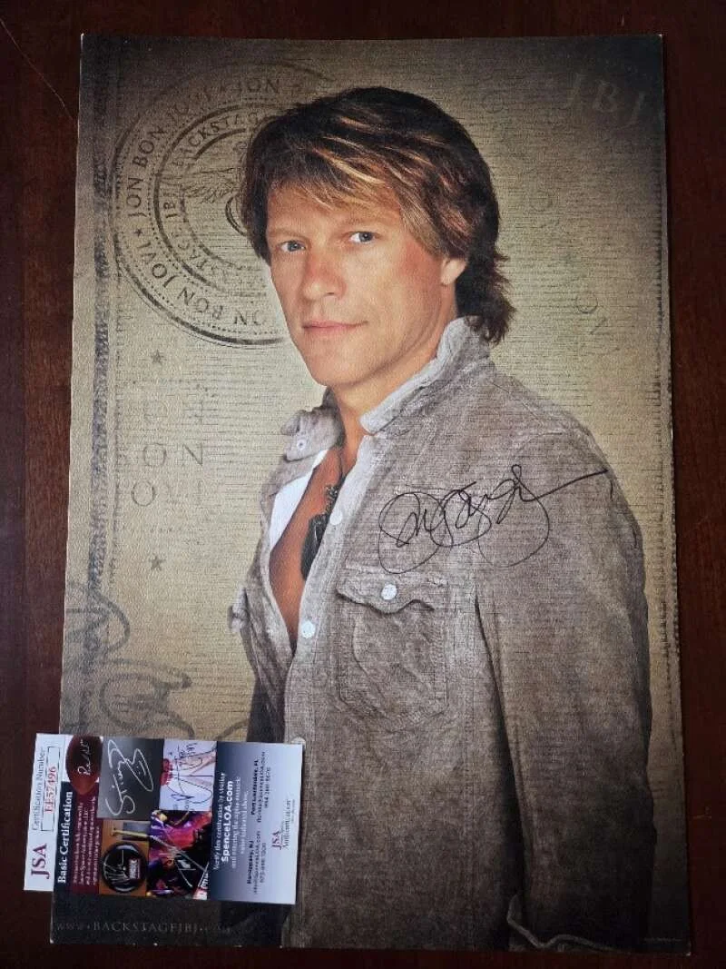 Jon Bon Jovi — Jon Bon Jovi JSA Coa Signed 12x17 Photo Autograph