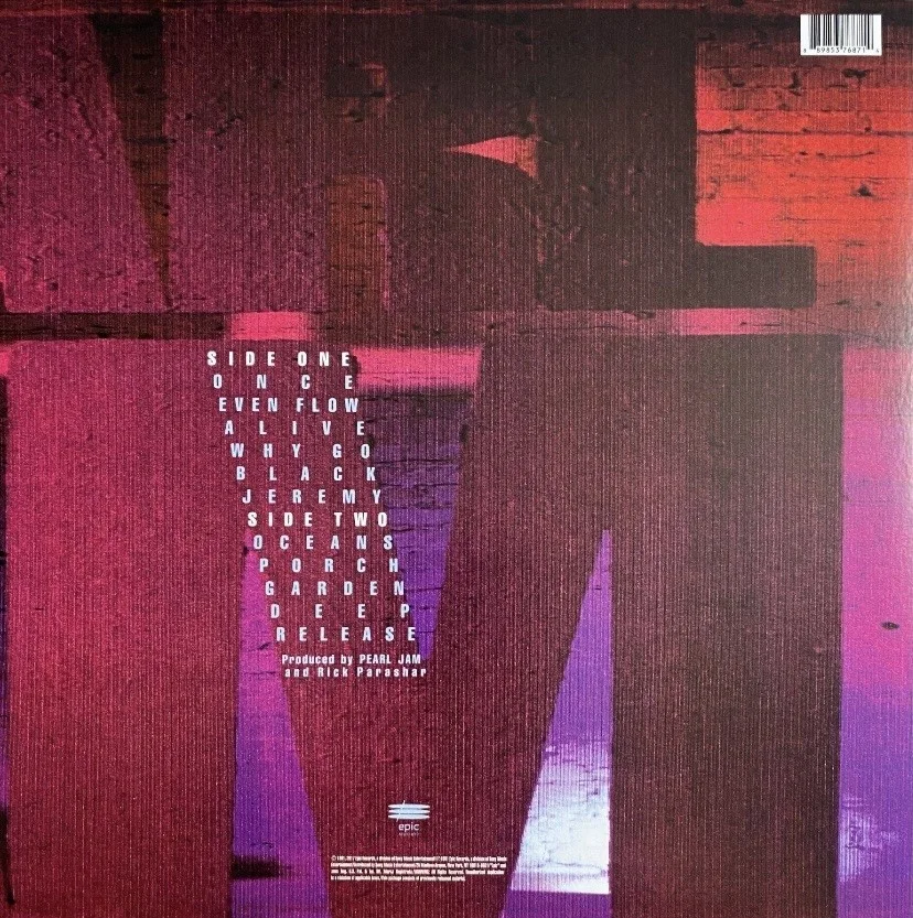 PEARL JAM AUTOGRAPHED TEN VINYL - EDDIE VEDDER STONE GOSSARD MIKE MCCREADY, image 2