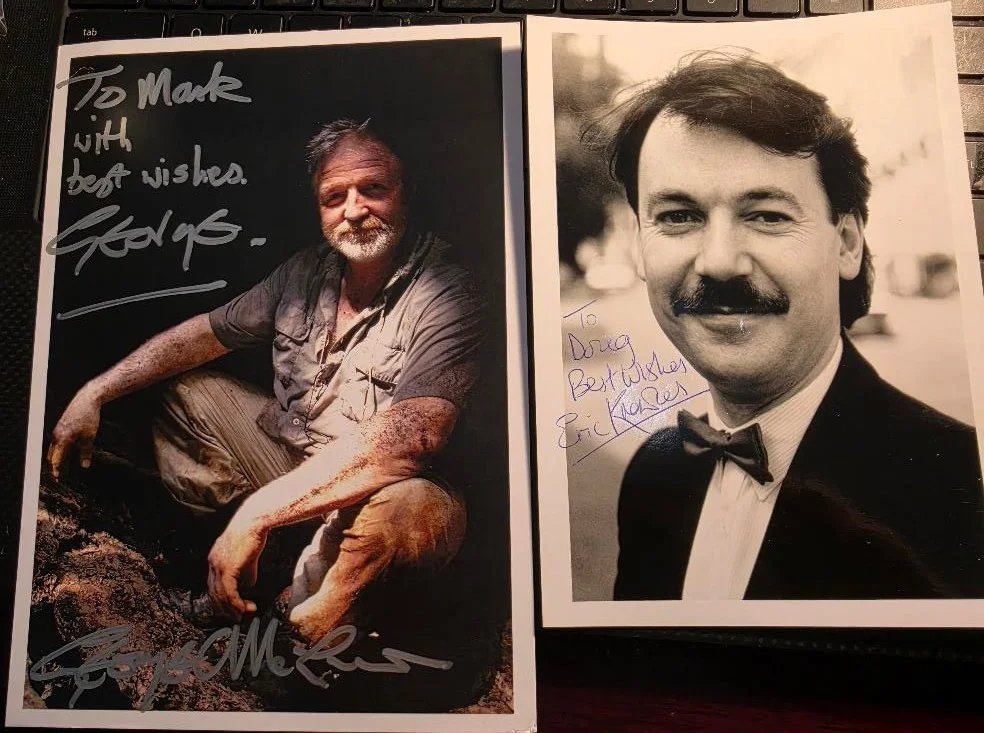 various — LOT of 10 UK actors SIGNED .. Christopher Timothy, Jeff Green, Nigel Hawthorne +, image 5