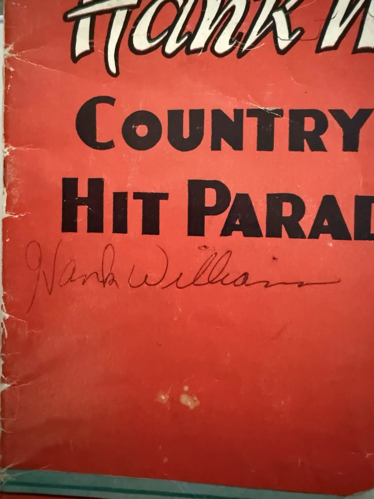 RARE Hank Williams Sr. signed autographed Country Hit Parade Program, image 2