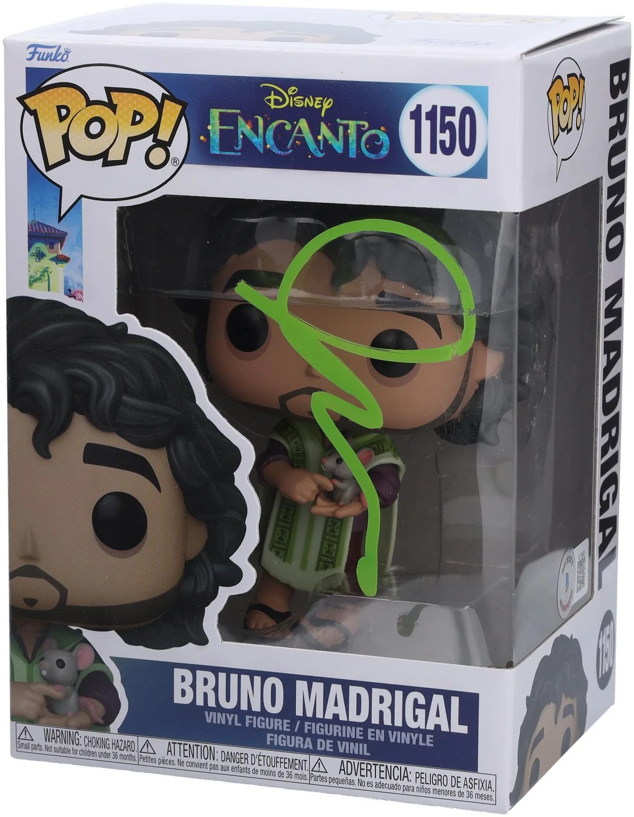 John Leguizamo — John Leguizamo Encanto Autographed Bruno Madrigal Funko Pop! Figurine - BAS