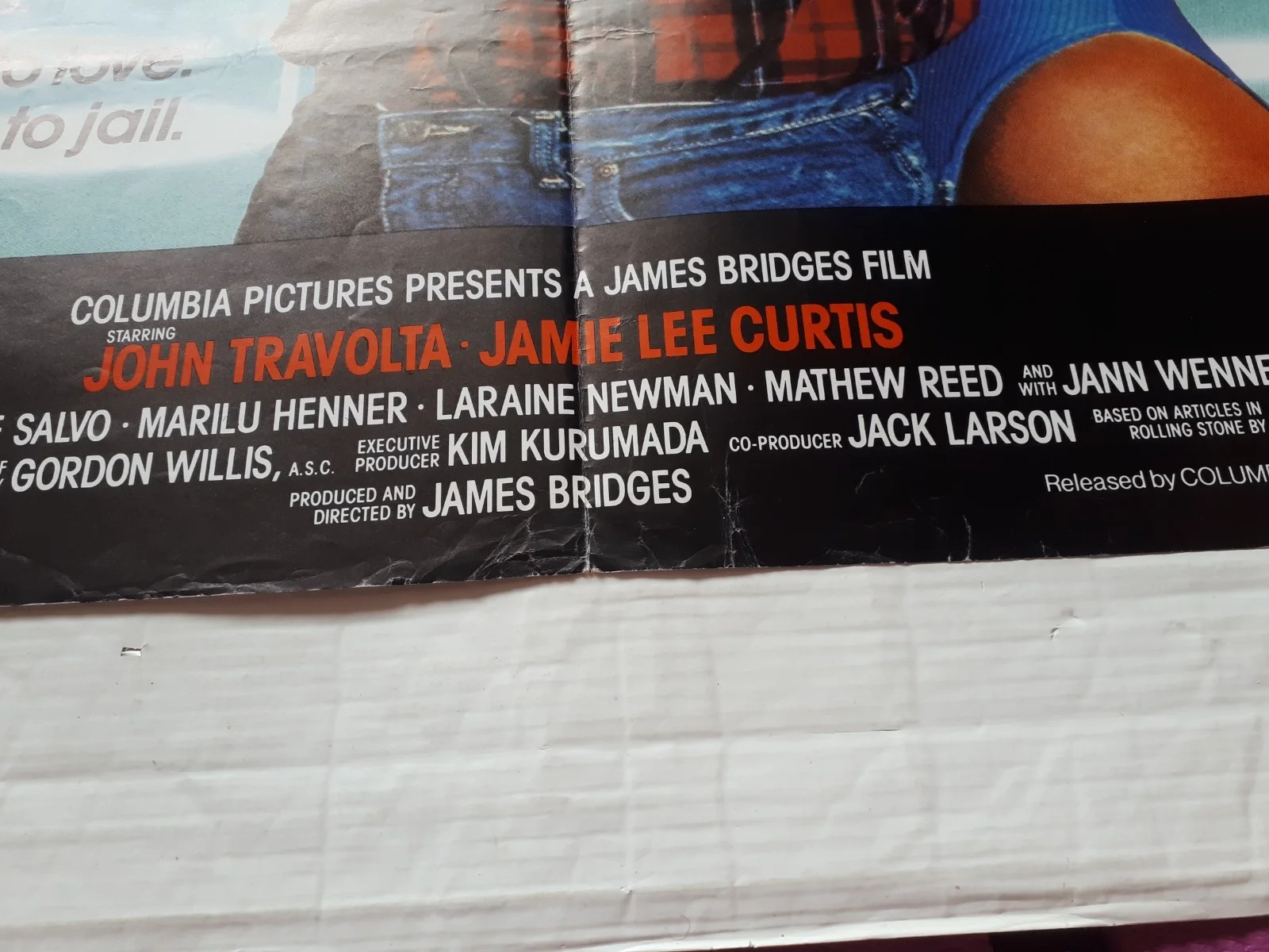 perfect 1985 uk cinema Poster Quad 30x40" 1980s jamie lee curtis john travolta, изображение 5