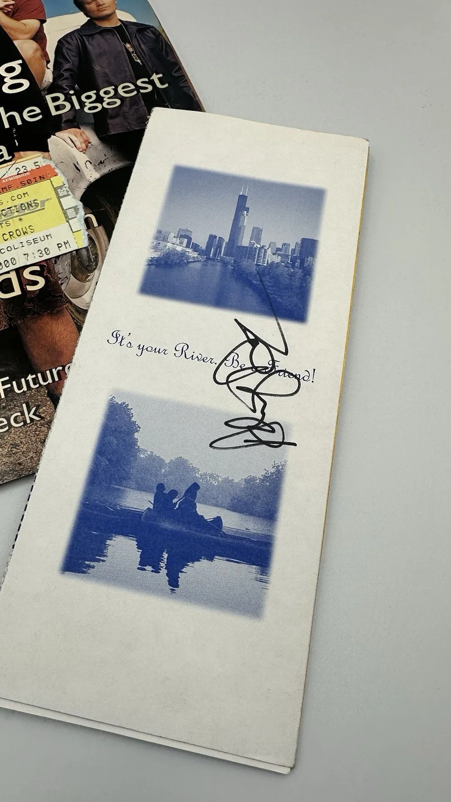 Counting Crows Signed This Desert Life CD Insert + Tour Ticket & Booklet 2000, image 4