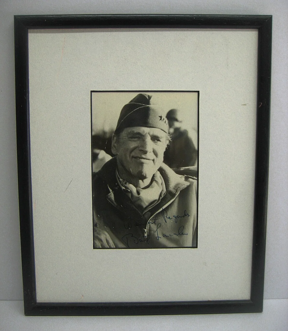 Burt Lancaster rare signed photograph. The Skin., image 2