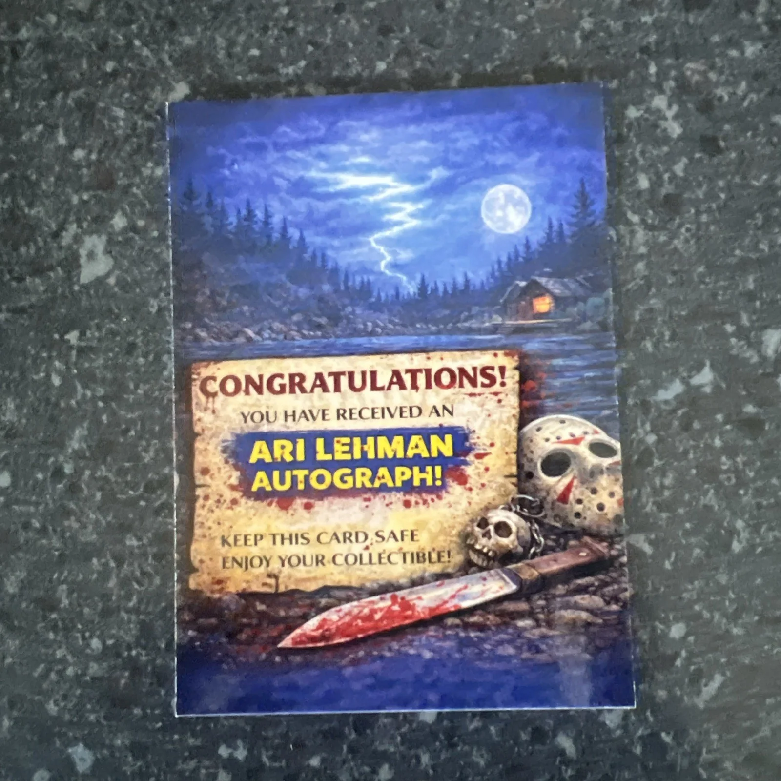 Ari Lehman — ARI LEHMAN “Jason 1” signed Custom Garbage Pail Kids Trading Card!!, изображение 2