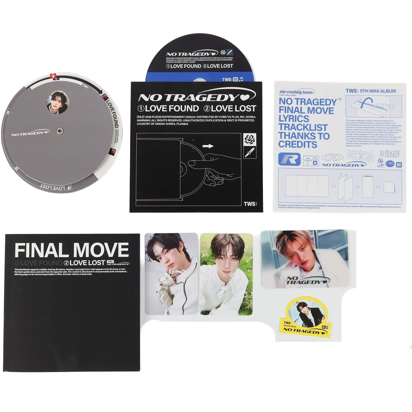 TWS - No Tragedy [Final Move Ver.] 5th Mini Album Signed Promo CD 2026 2, изображение 2