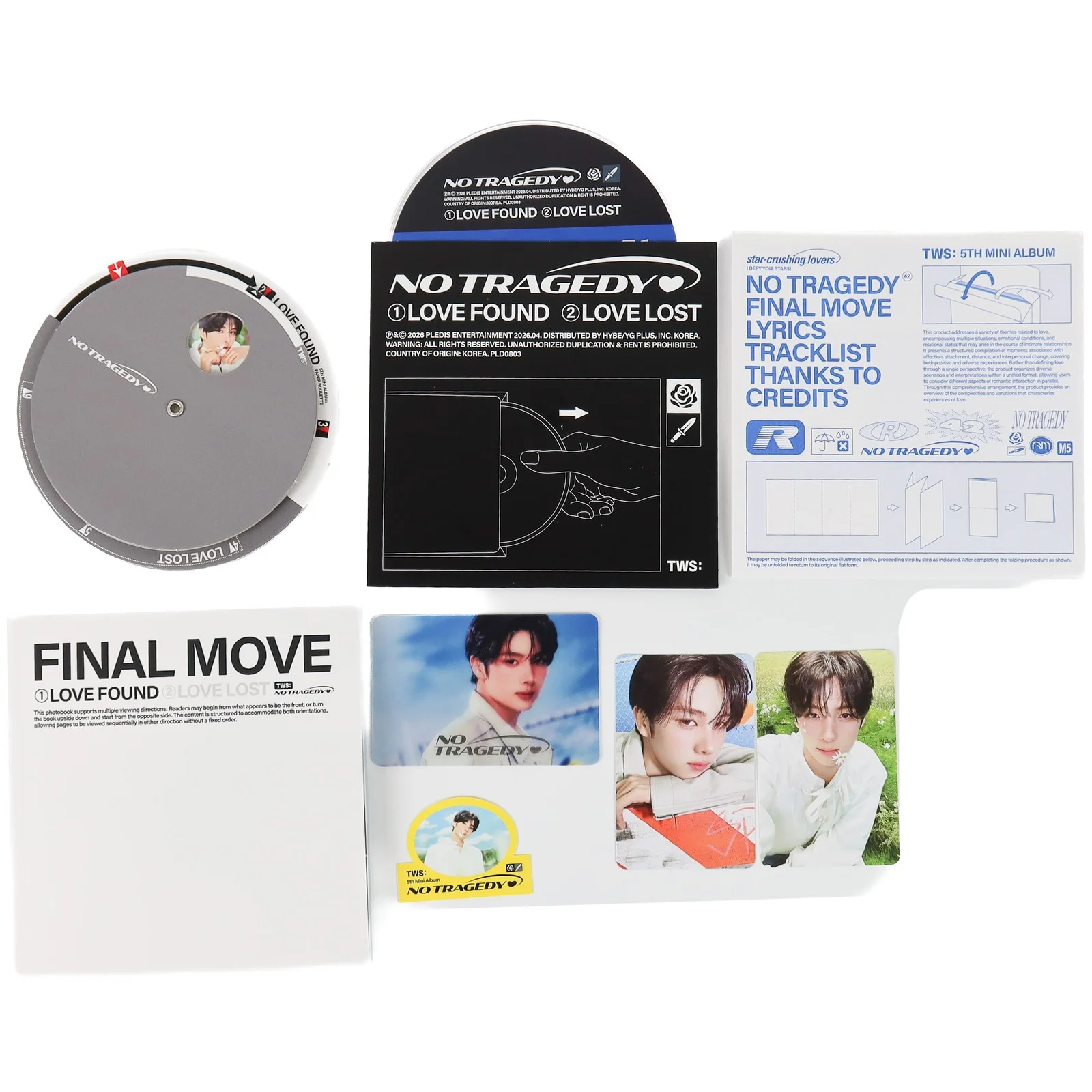 TWS - No Tragedy [Final Move Ver.] 5th Mini Album Signed Promo CD 2026 1, изображение 2