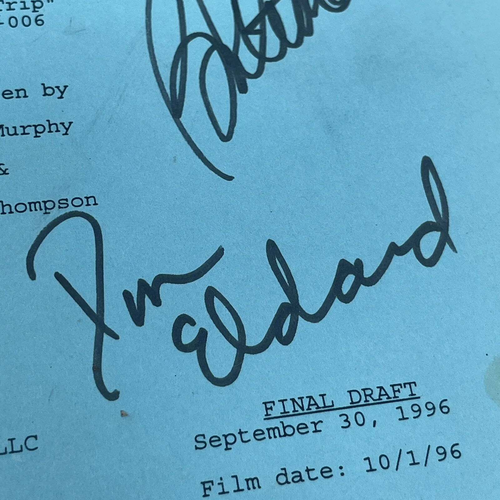Men Behaving Badly Script SIGNED Rob Schneider Ron Eldard Justine Bateman, image 5