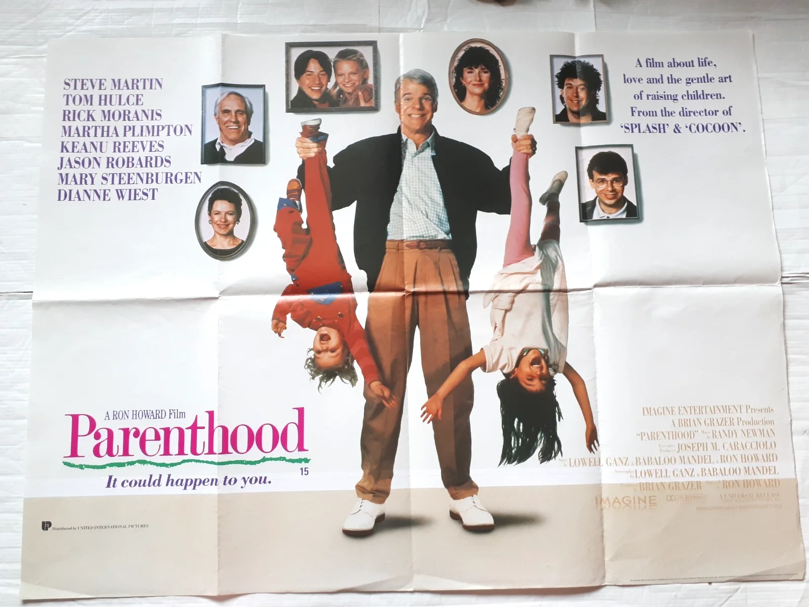 parenthood 1988 uk cinema Poster Quad 30x40" 1980s steve martin keanu reeves, изображение 2