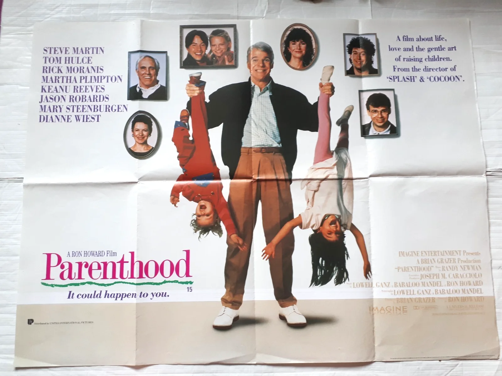 parenthood 1988 uk cinema Poster Quad 30x40" 1980s steve martin keanu reeves, изображение 3