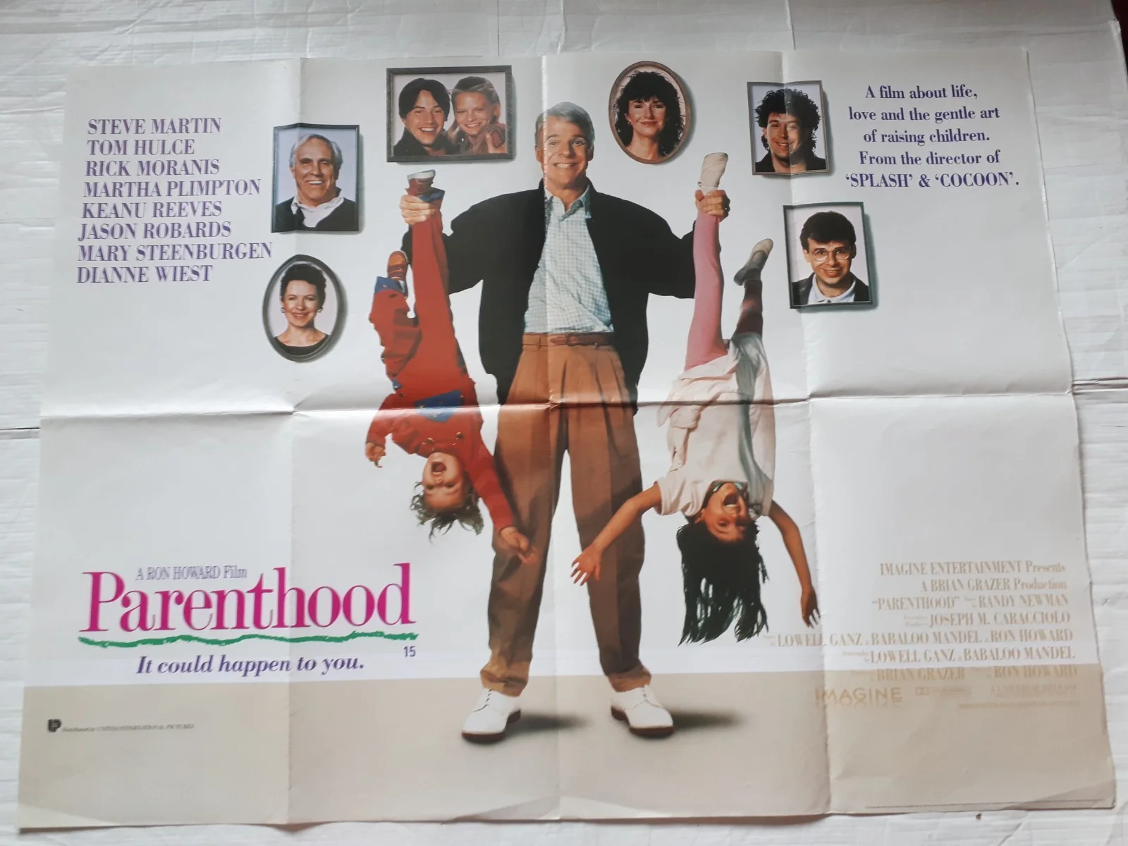 parenthood 1988 uk cinema Poster Quad 30x40" 1980s steve martin keanu reeves, изображение 4