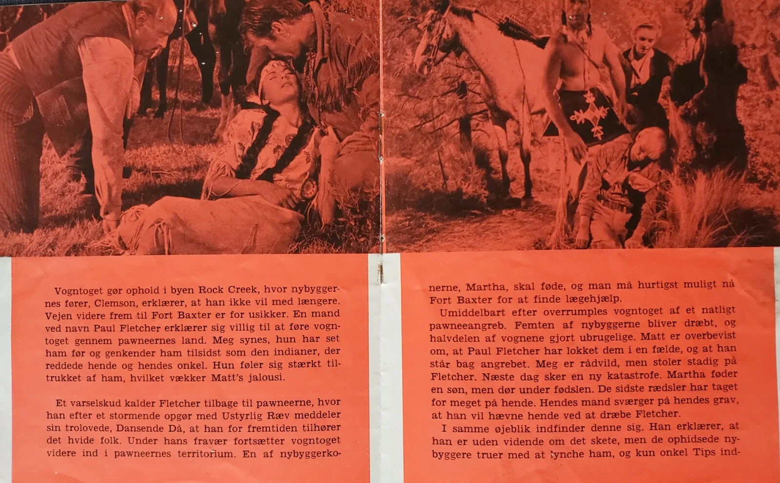PAWNEE - VINTAGE ORIGINAL 1957 DANISH PROGRAM - GEORGE MONTGOMERY - WESTERN, image 3