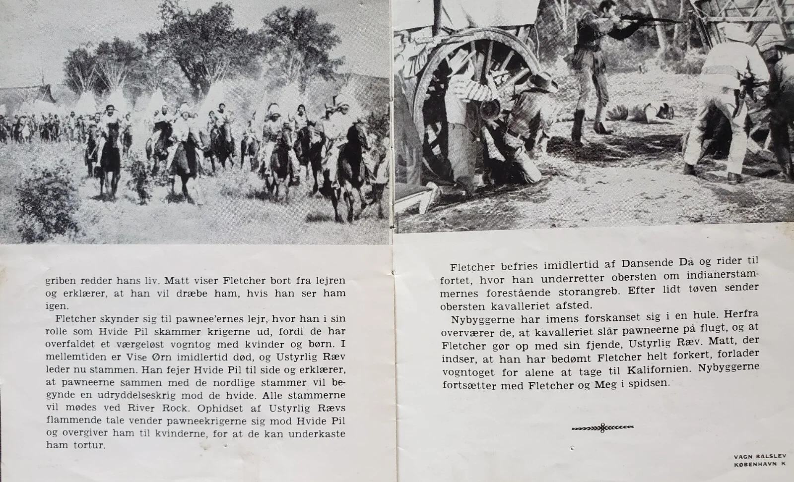 PAWNEE - VINTAGE ORIGINAL 1957 DANISH PROGRAM - GEORGE MONTGOMERY - WESTERN, image 4