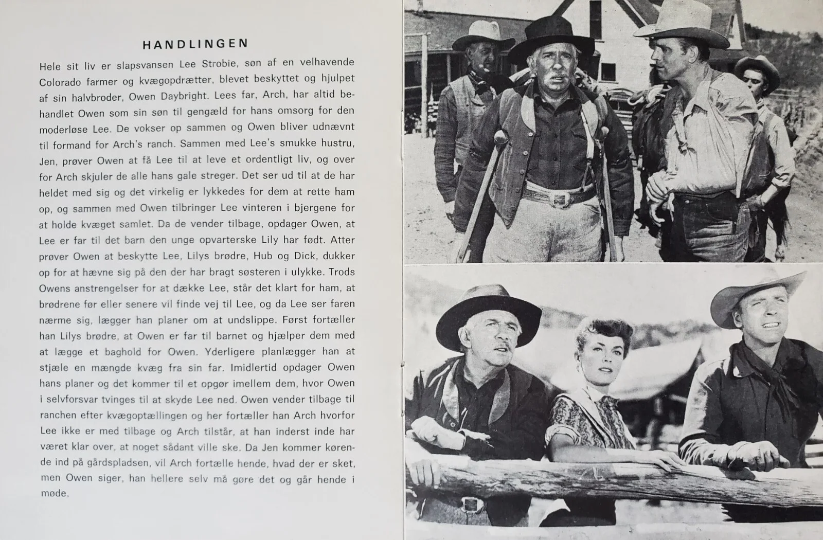 VENGEANCE VALLEY - VINTAGE ORIGINAL 1951 PROGRAM - BURT LANCASTER, ROBERT WALKER, image 4