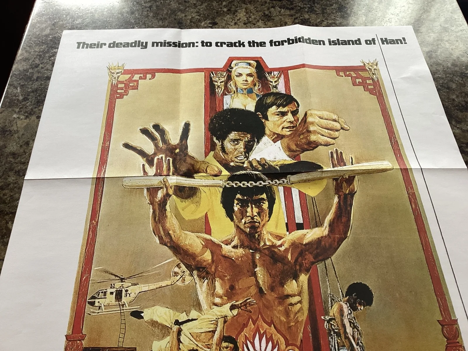 BRUCE LEE ENTER THE DRAGON LARGE COLOURED MOVIE POSTER, image 2