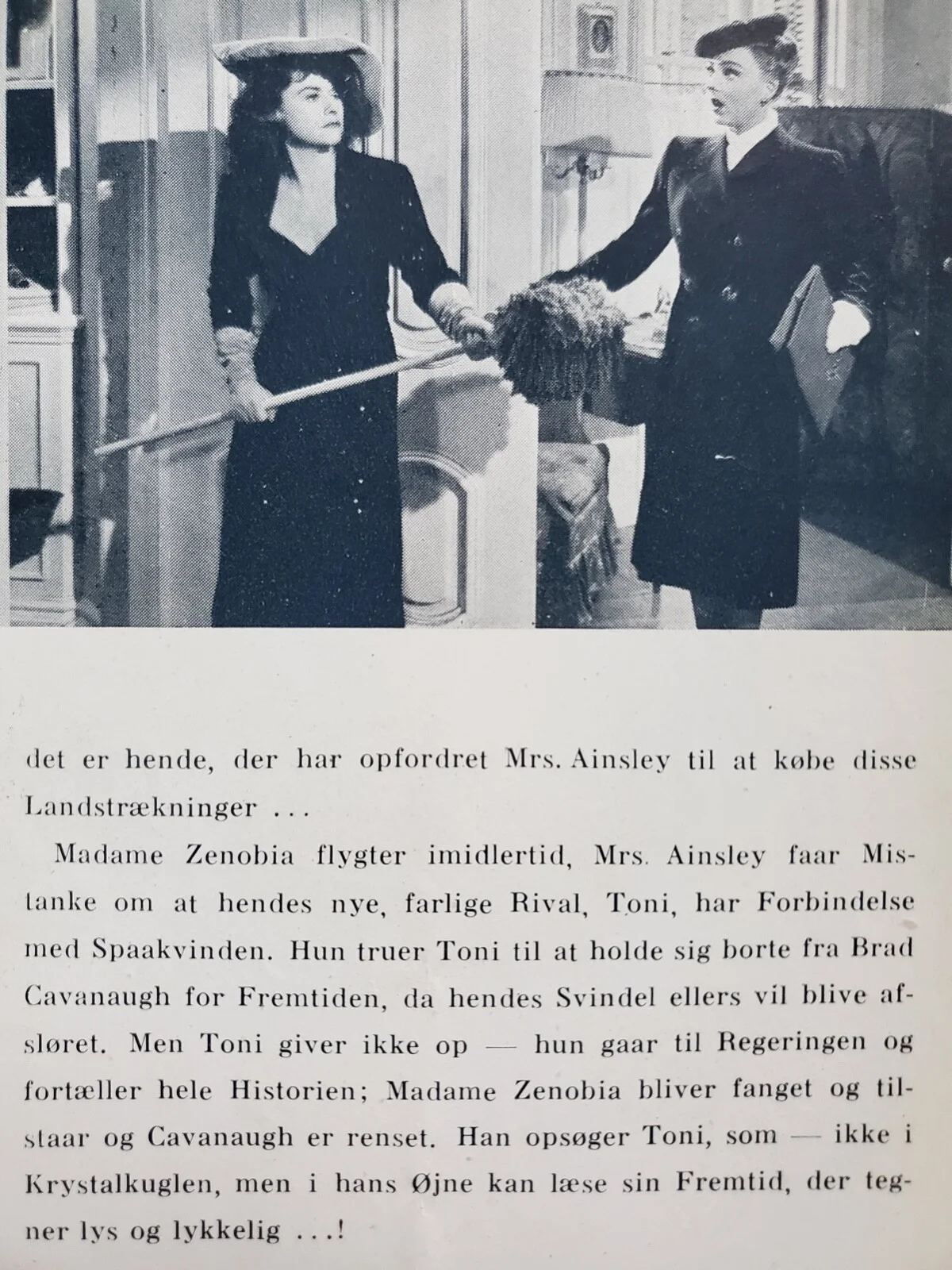 PAULETTE GODDARD VINTAGE 1943 DANISH PROGRAM - THE CRYSTAL BALL - PARAMOUNT, image 4