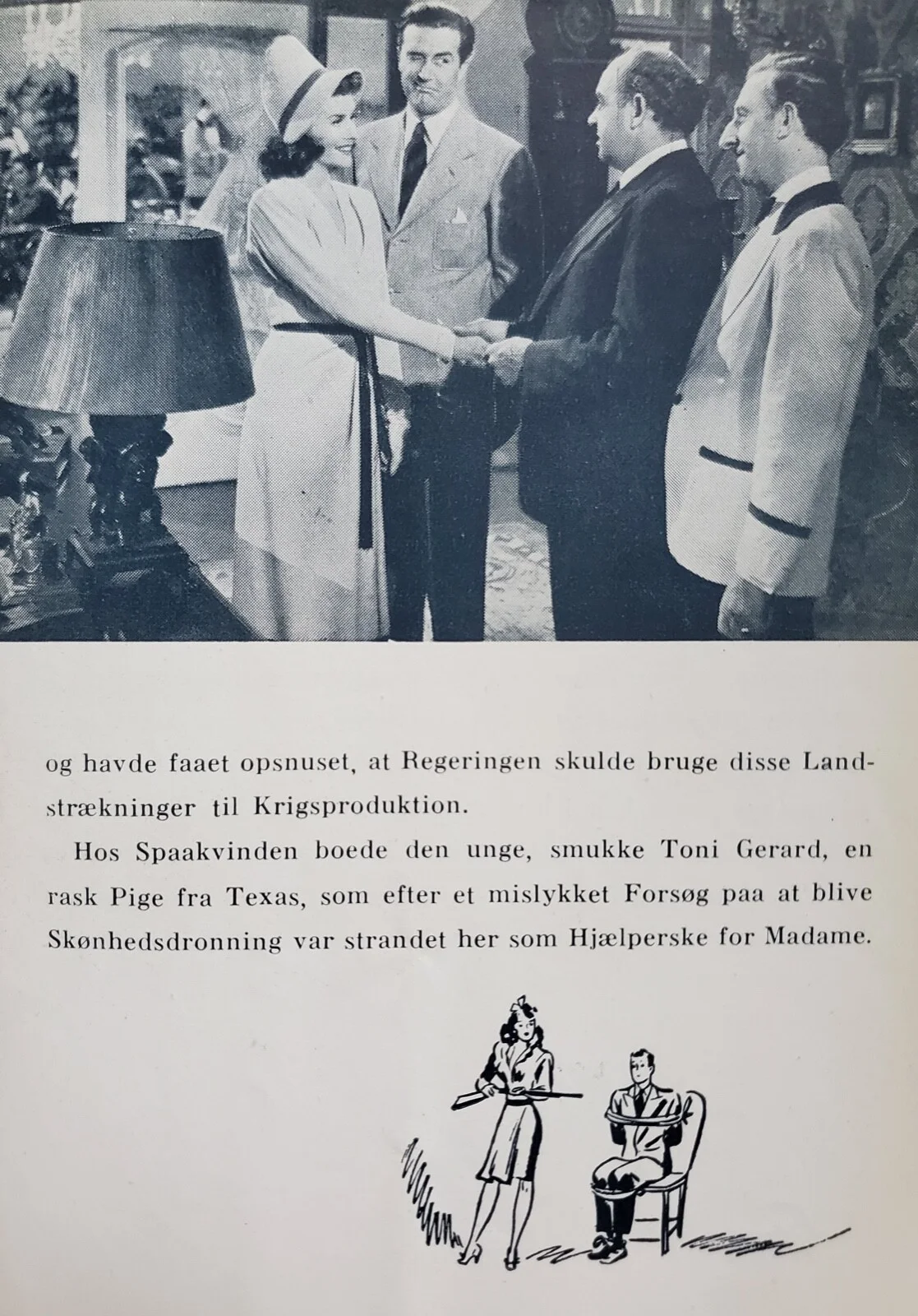 PAULETTE GODDARD VINTAGE 1943 DANISH PROGRAM - THE CRYSTAL BALL - PARAMOUNT, image 5