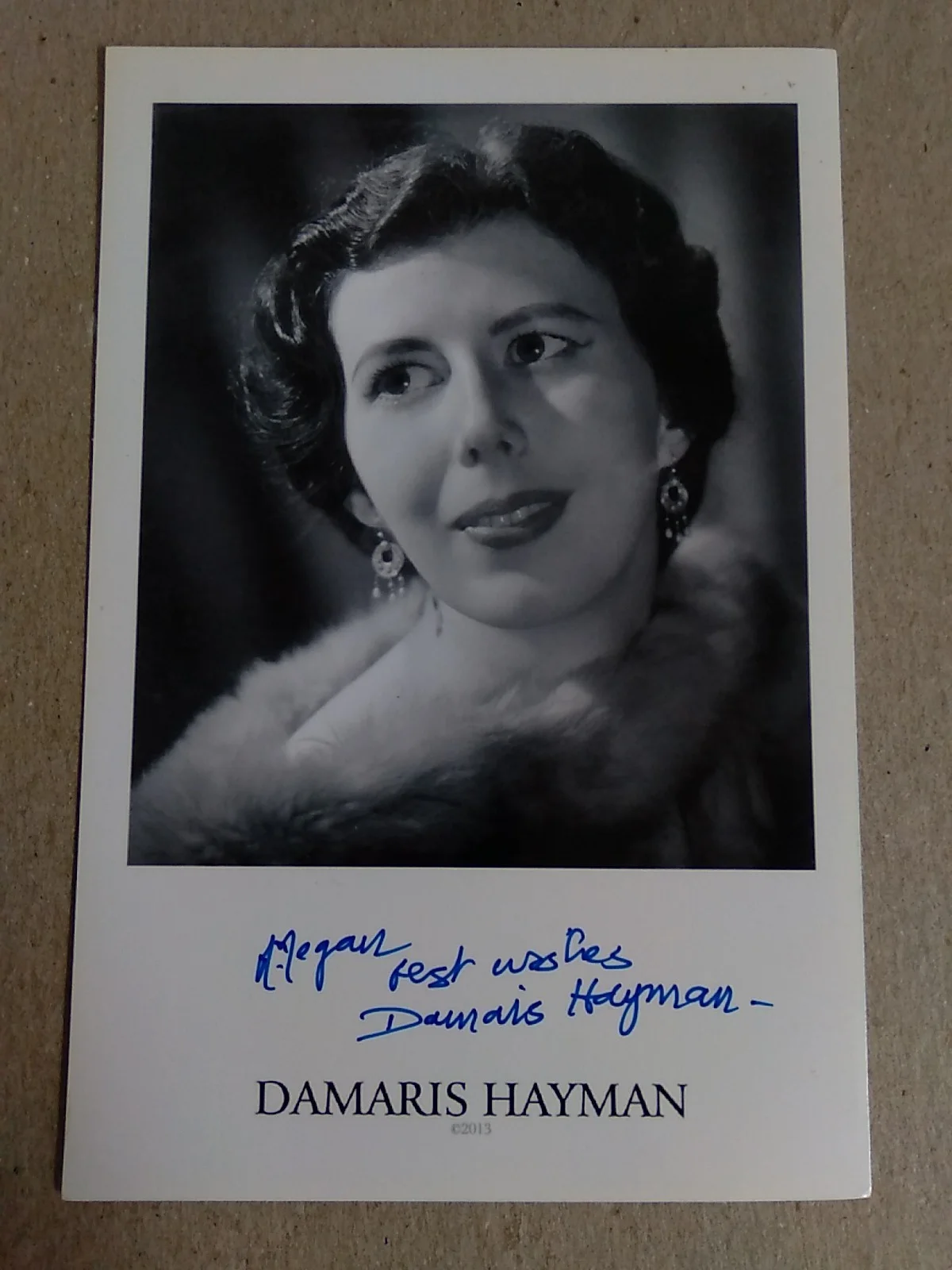 Damaris Hayman English Actress Autographed 6x4 Photo Signed, image 2