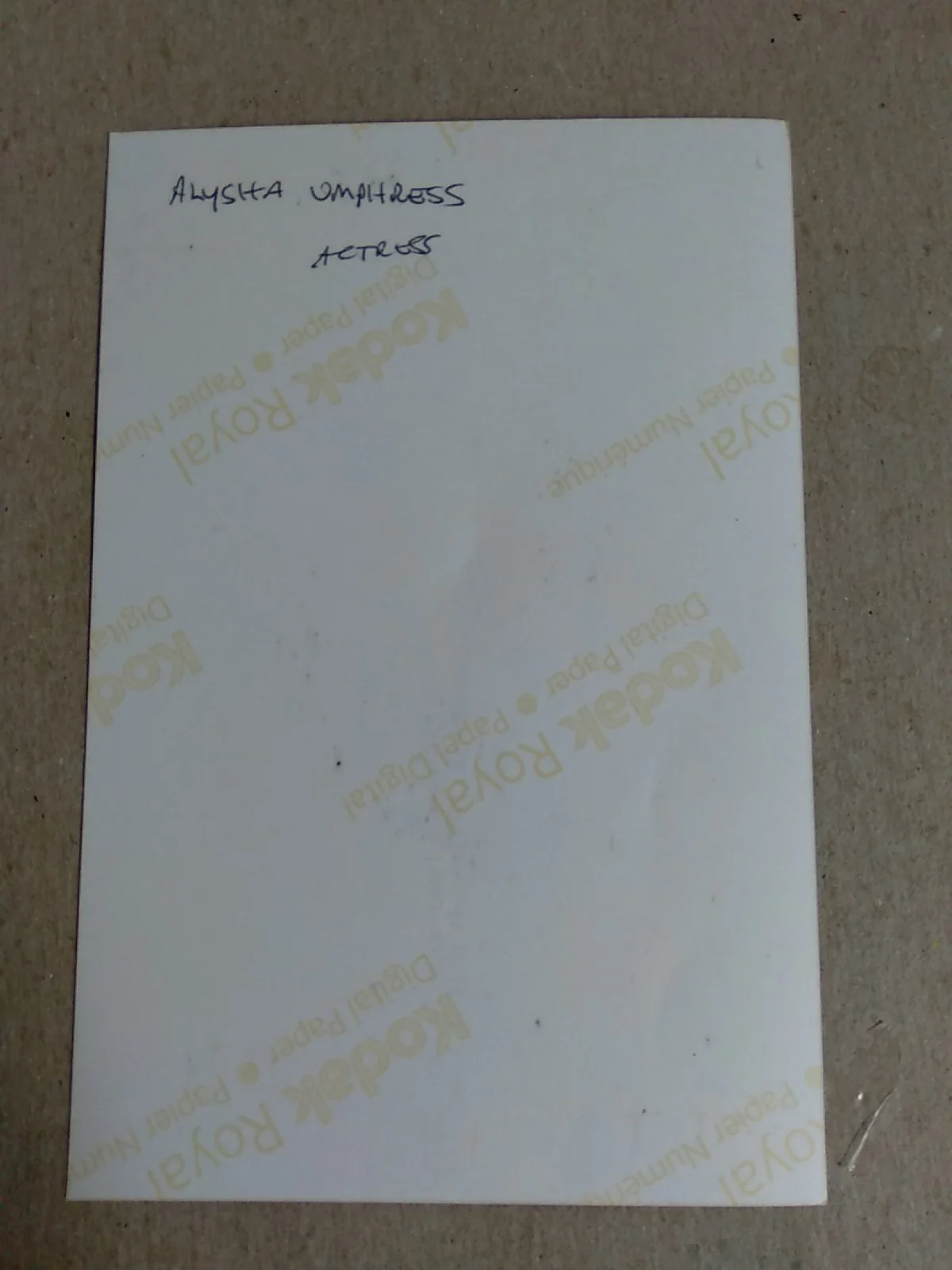 Alisha Umphress American Actress And Vocalist (Concord) Autographed 6x4 Photo, изображение 4