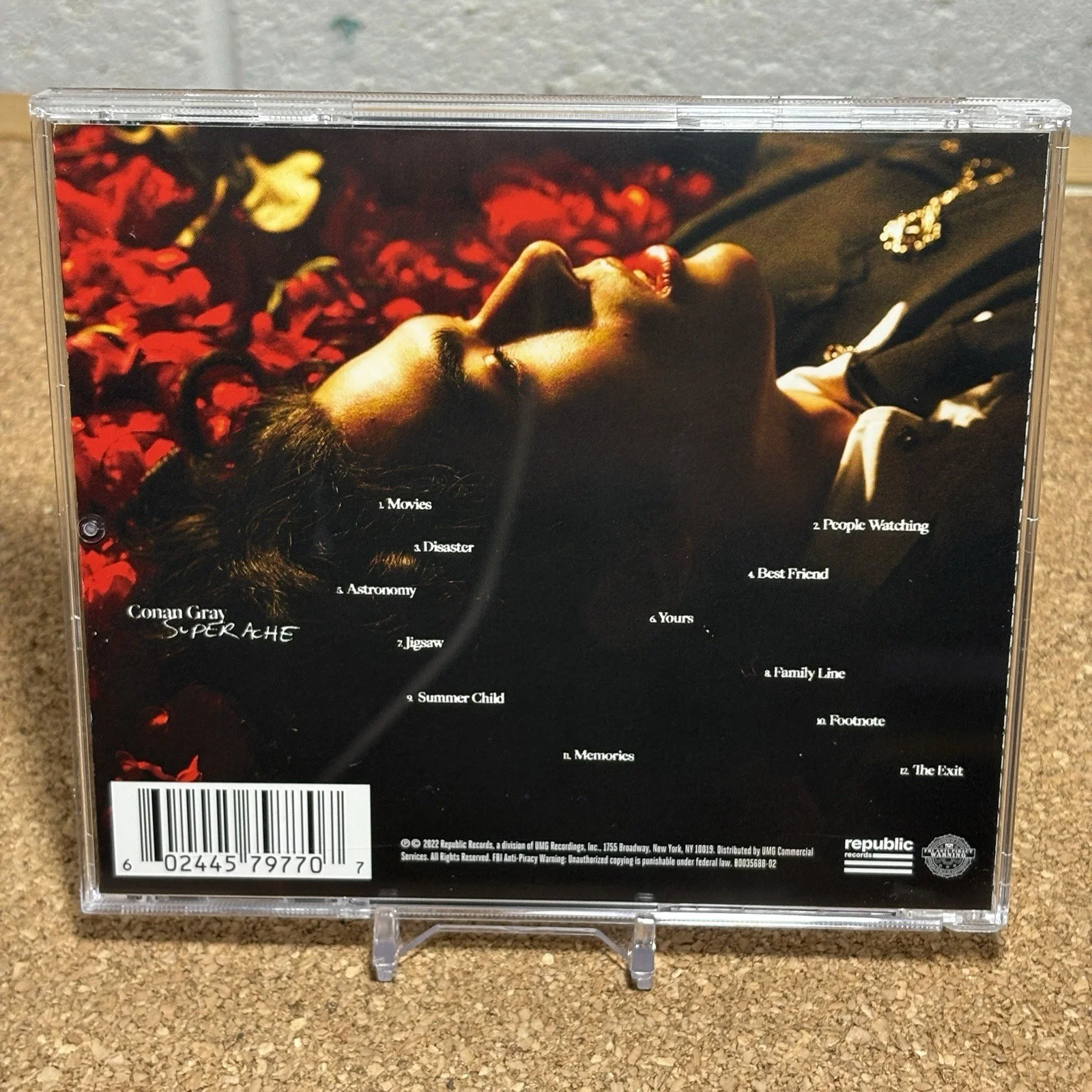 CONAN GRAY - SUPERACHE CD - SIGNED / AUTOGRAPHED INSERT, image 3