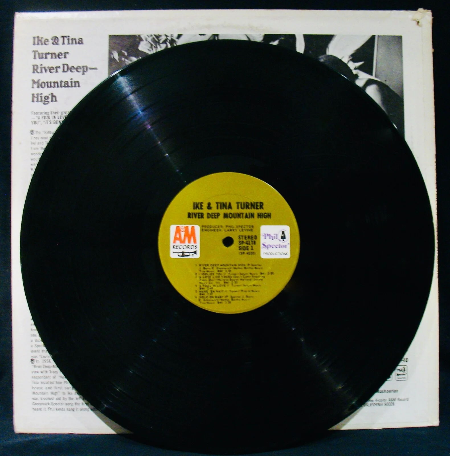 IKE & TINA TURNER~Signed RIVER DEEP MOUNTAIN HIGH Album Signed By Tina Turner, изображение 2