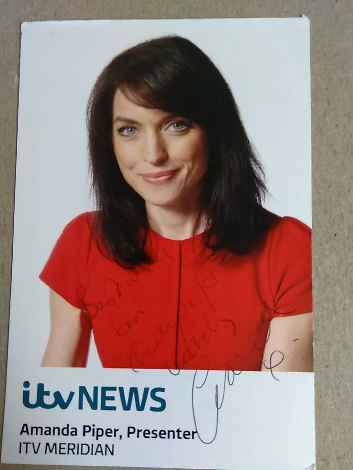 Amanda Piper British Journalist And TV Presenter Autographed 6x4 Photo Signed, image 2