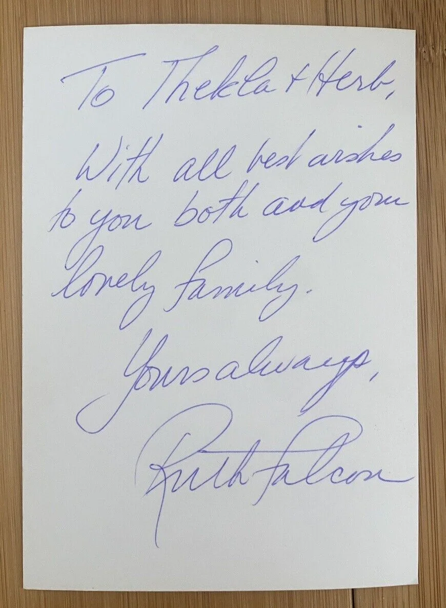 Ruth Falcon Ephemera SIGNED Picture Opera Signer New Orleans News Papers, изображение 2
