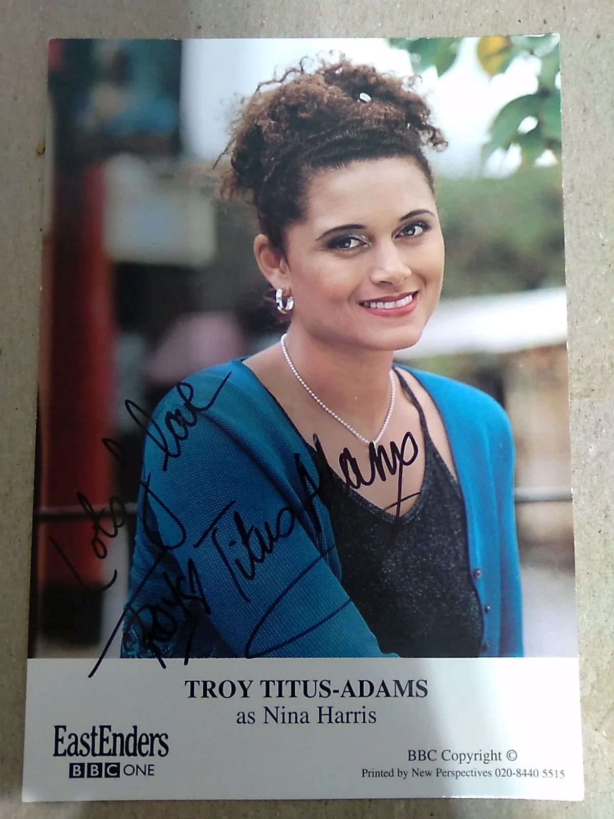 Troy Titus-Adams British Actress And Dancer Autographed Signed 6x4 Photo, image 2